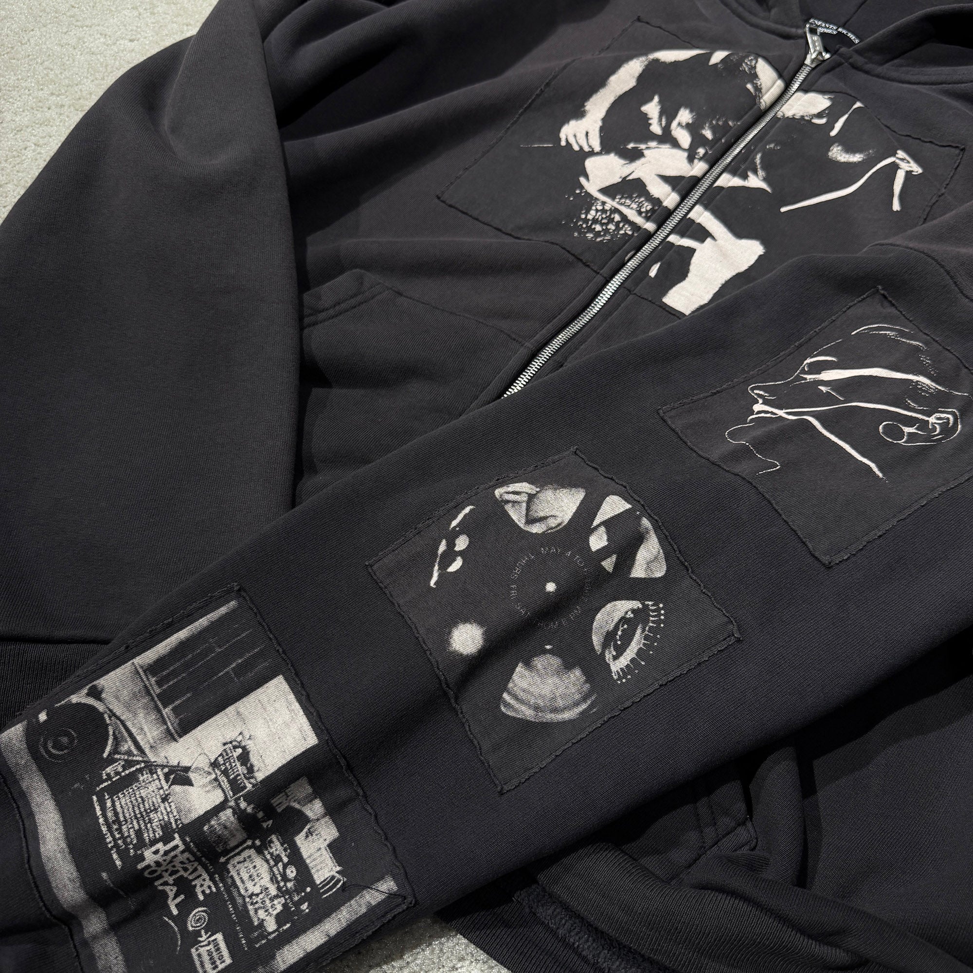 Enfants Riches Déprimés 2024AW Asphyxiation Assemblage Zip Up Hoodie 020-446 Size XL アンファン リッシュ デプリメ アフィクシエイション アッサンブラージュ ジップアップフーディ サイズXL