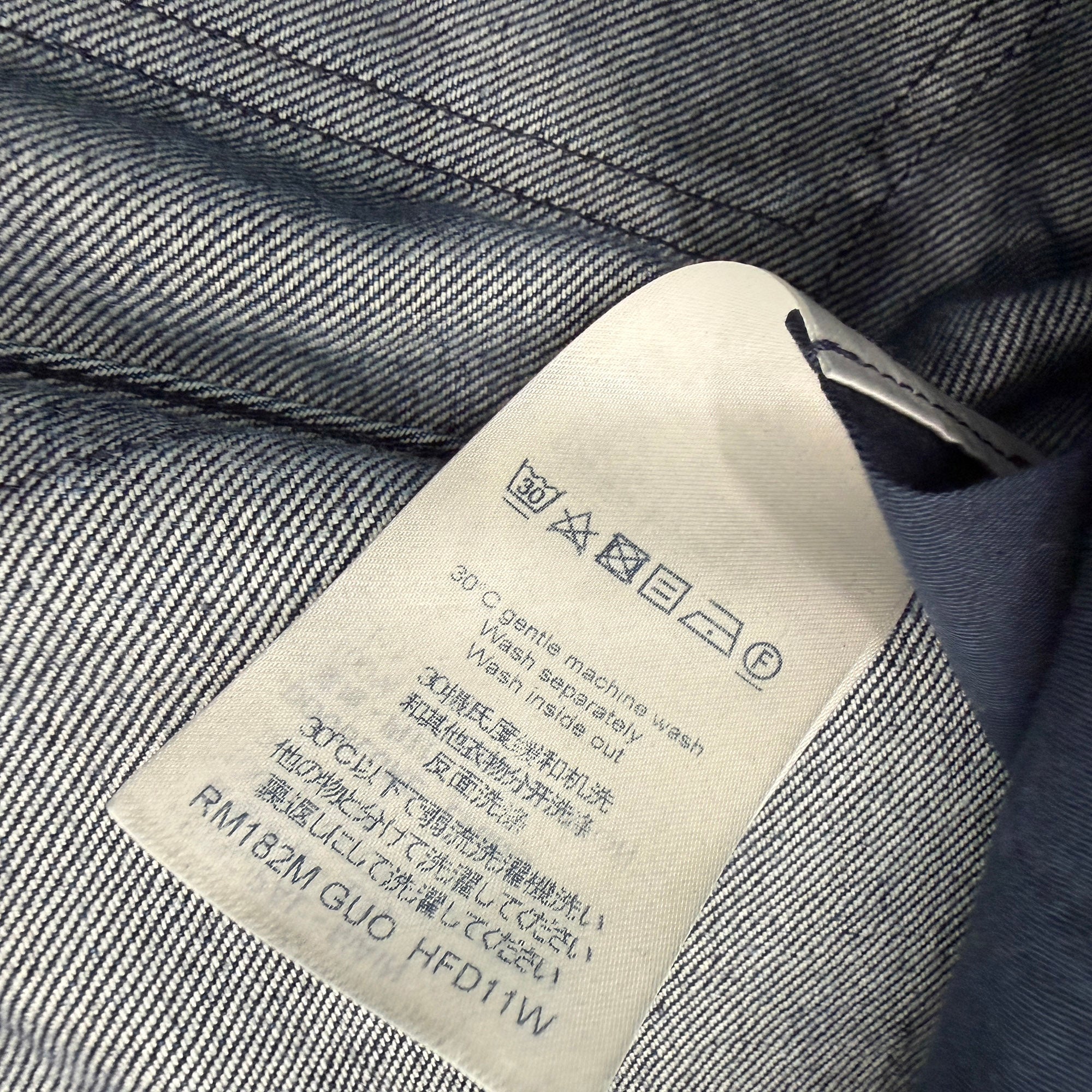 LOUIS VUITTON 2018AW Monogram Denim Pants HFD11W Size 32 ルイヴィトン モノグラム デニムパンツ サイズ32