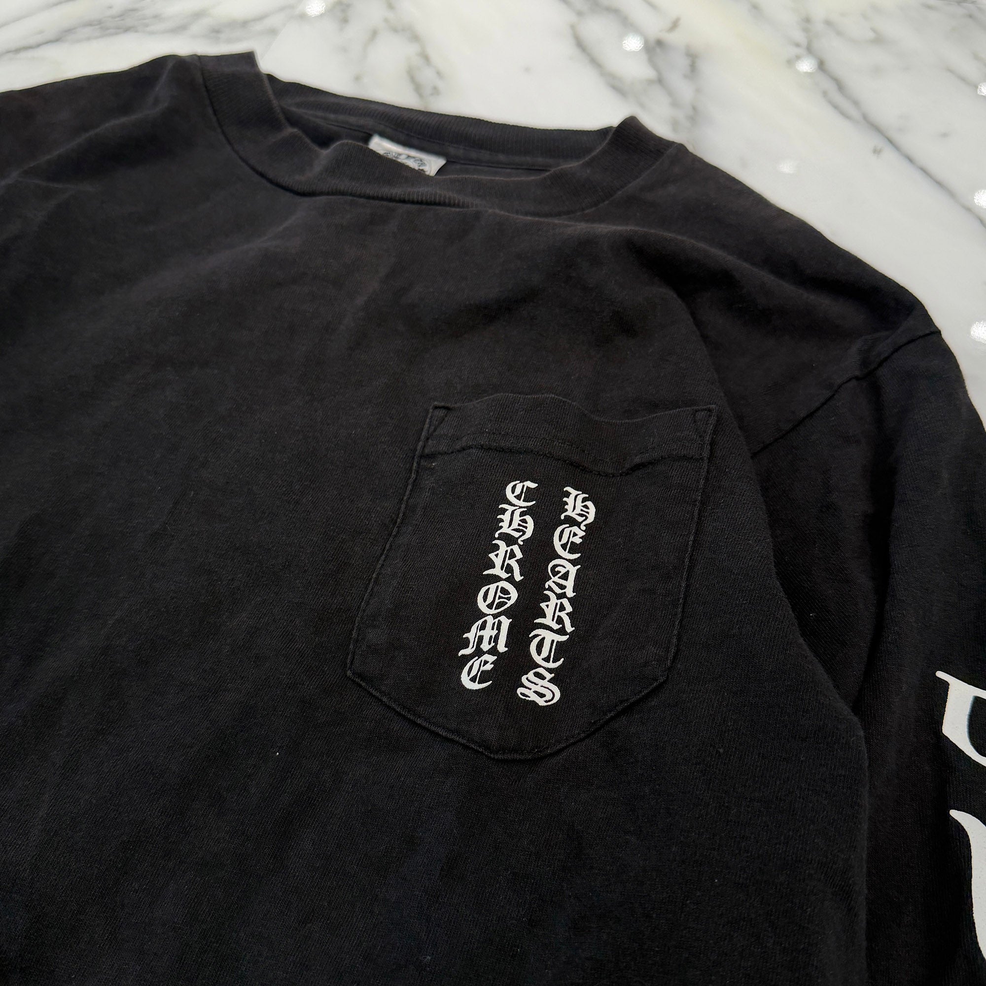 CHROME HEARTS Back Scroll Logo Long Sleeve Tee Size M クロムハーツ バック スクロールロゴ ロングスリーブＴシャツ サイズＭ