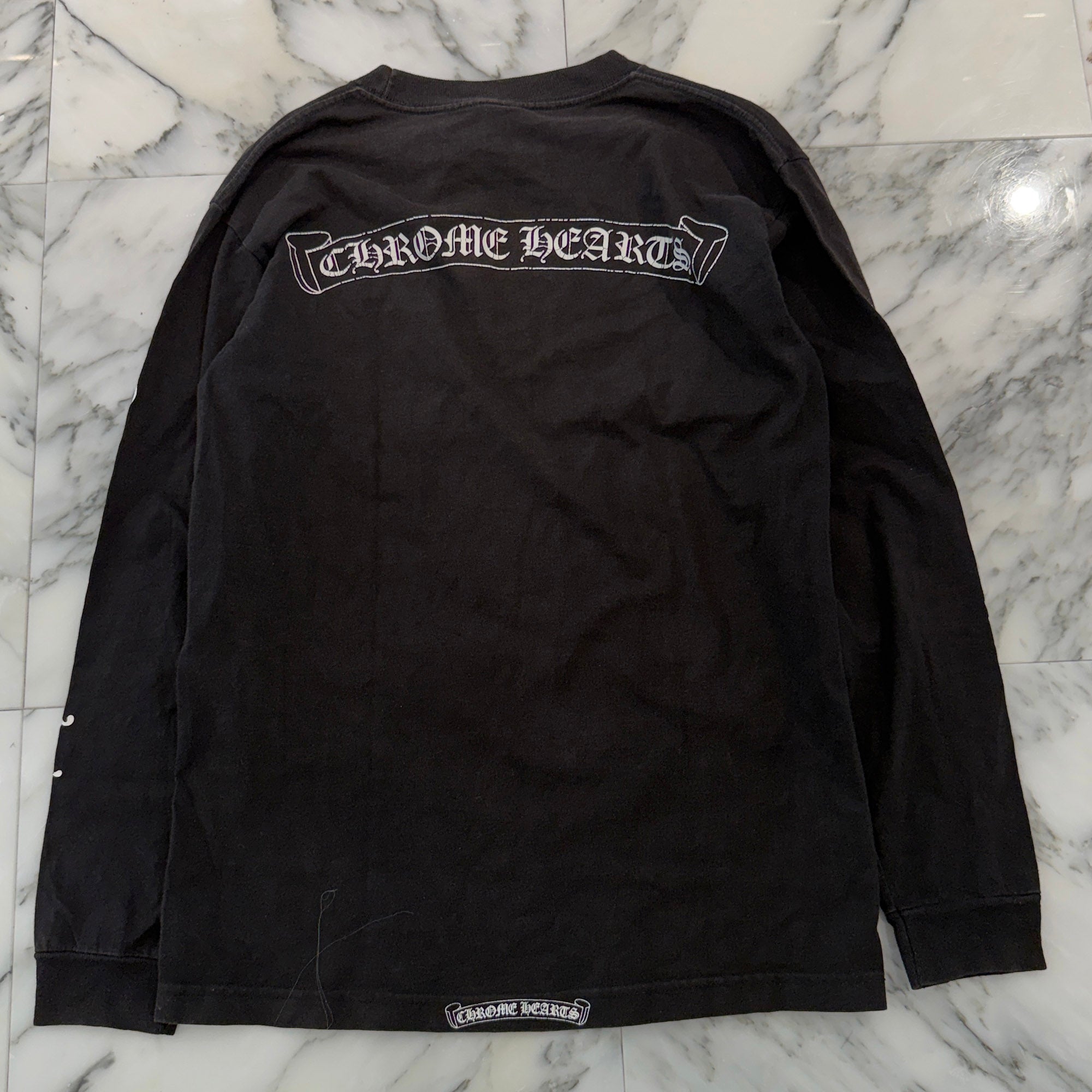 CHROME HEARTS Back Scroll Logo Long Sleeve Tee Size M クロムハーツ バック スクロールロゴ ロングスリーブＴシャツ サイズＭ