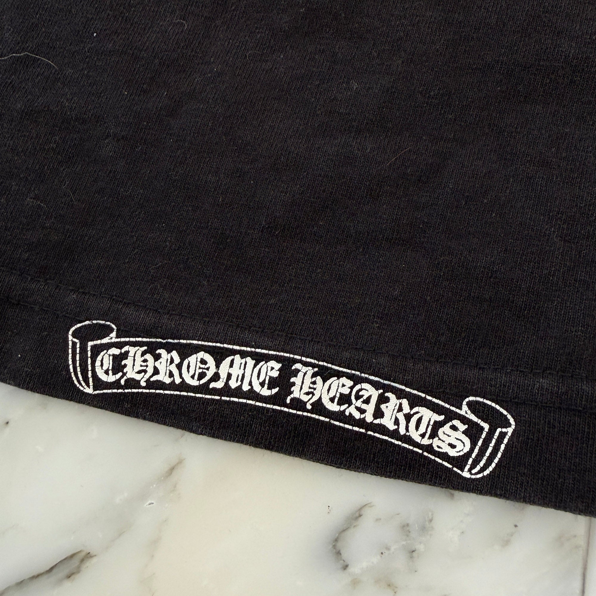 CHROME HEARTS Back Scroll Logo Long Sleeve Tee Size M クロムハーツ バック スクロールロゴ ロングスリーブＴシャツ サイズＭ