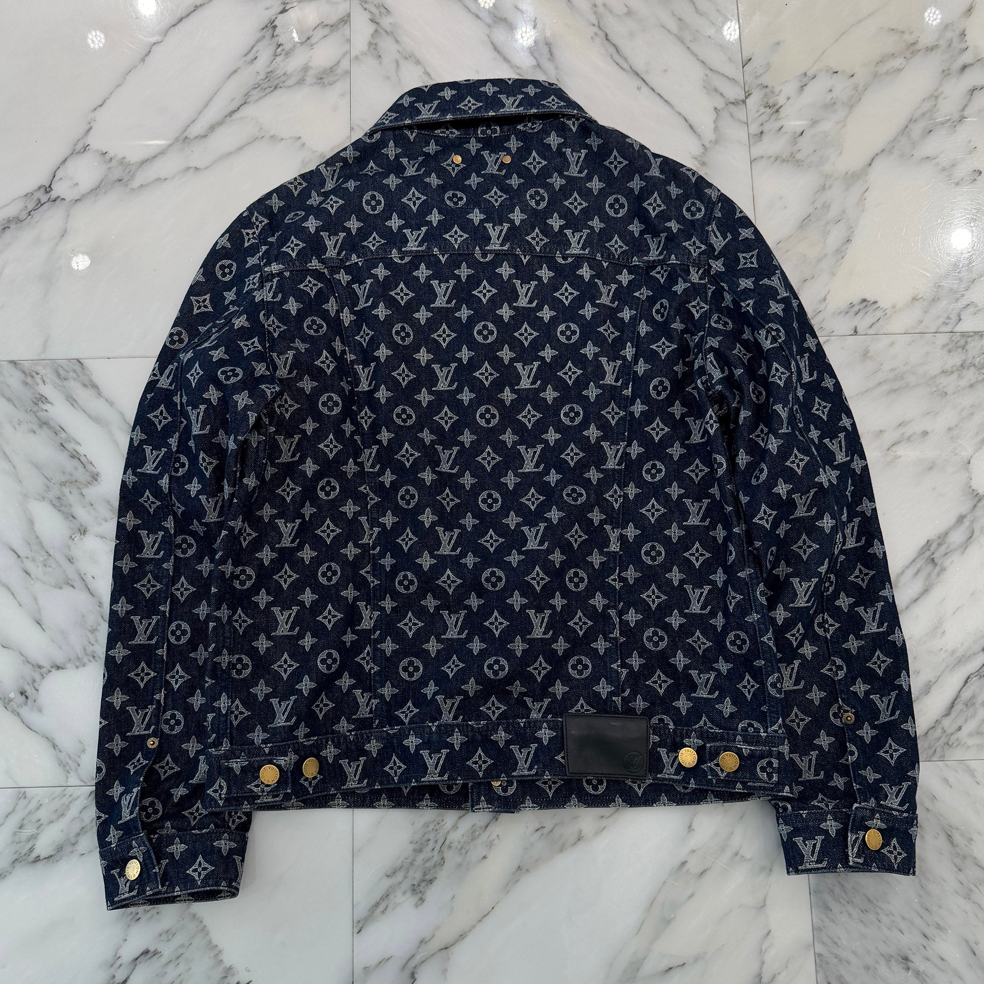 LOUIS VUITTON 2018AW Monogram Denim Jacket Size 50 ルイヴィトン モノグラム デニムジャケット サイズ50