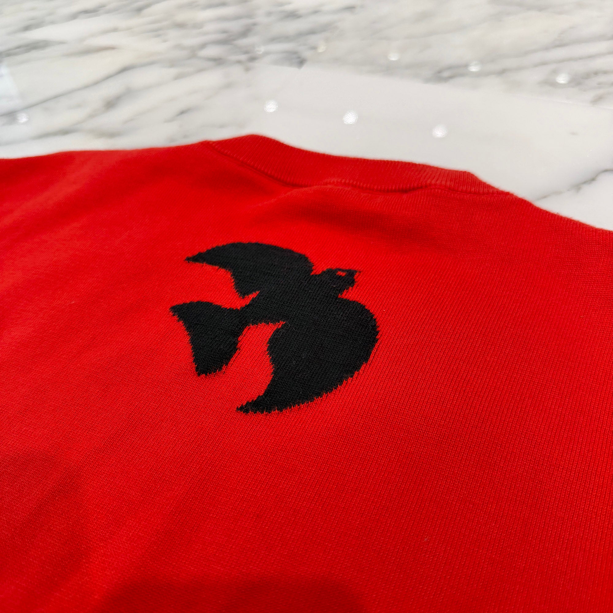 LOUIS VUITTON 2023SS Logo Design Knit Tee HON01W Size M ルイヴィトン ロゴデザイン ニットTシャツ サイズM