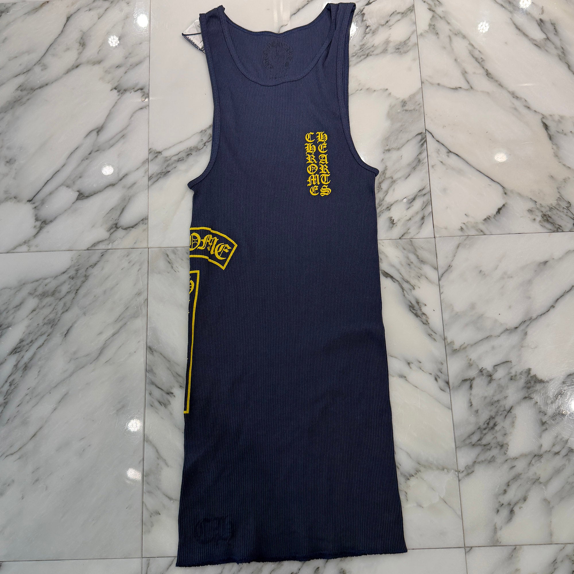 CHROME HEARTS Side T Bar Logo Tank Top Size M クロムハーツ サイドTバーロゴ プリント タンクトップ サイズM