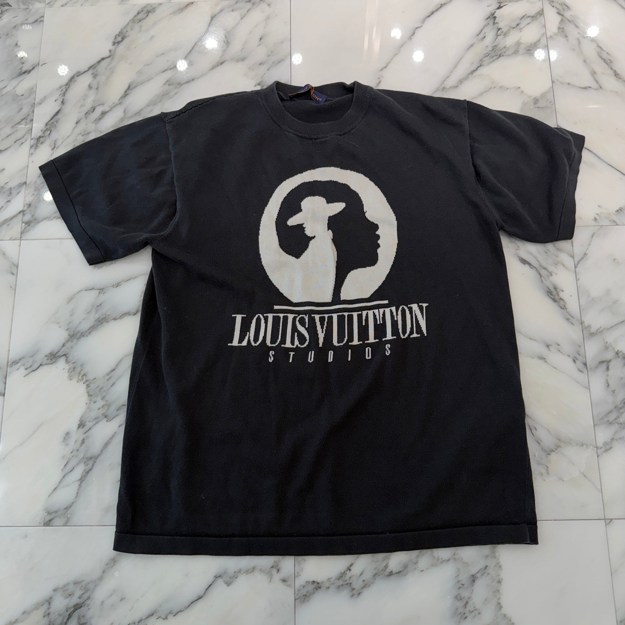 LOUIS VUITTON 2023AW Studio Graphic Knit Tee HPN83W Size M ルイヴィトン スタジオグラフィック ニットTシャツ サイズM