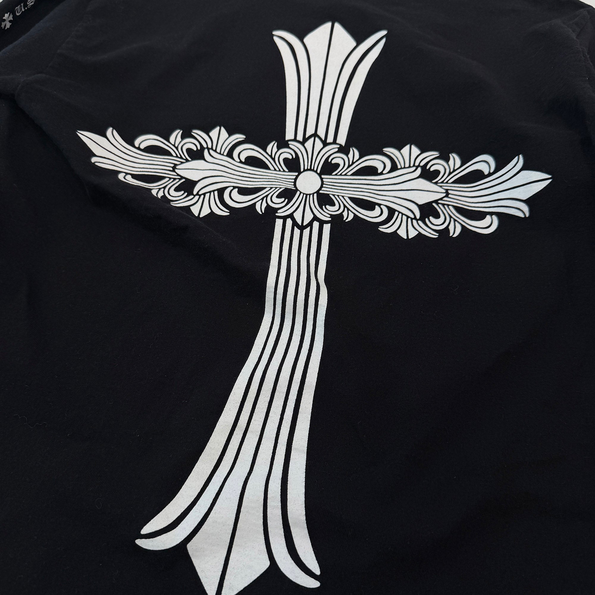 CHROME HEARTS Back Large Floral Cross Long Sleeve Tee Size M クロムハーツ バック ラージフローラルクロス  ロングスリーブＴシャツ サイズＭ