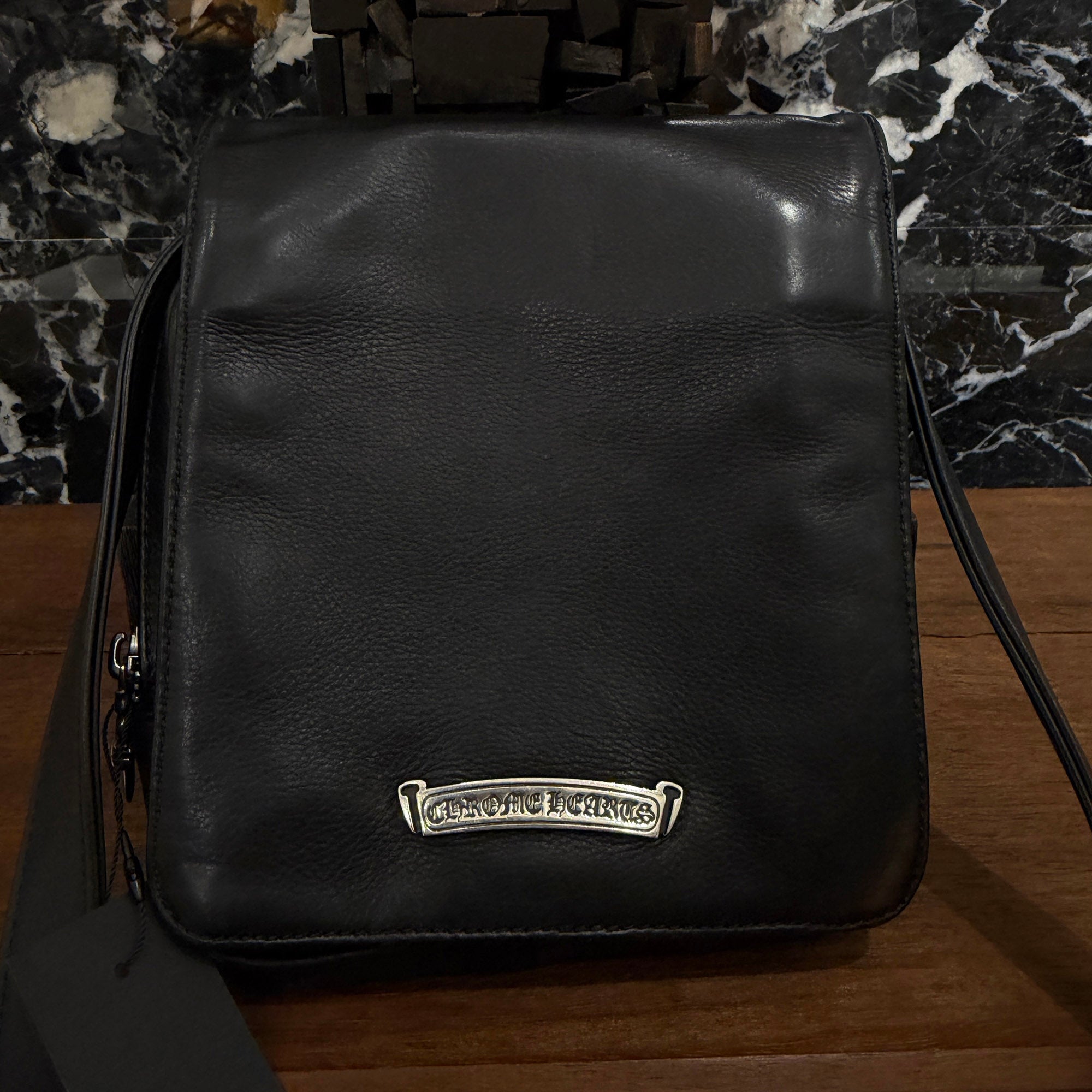 CHROME HEARTS MILO Large Dagger Leather Shoulder Bag クロムハーツ マイロ ラージダガー レザーショルダーバッグ