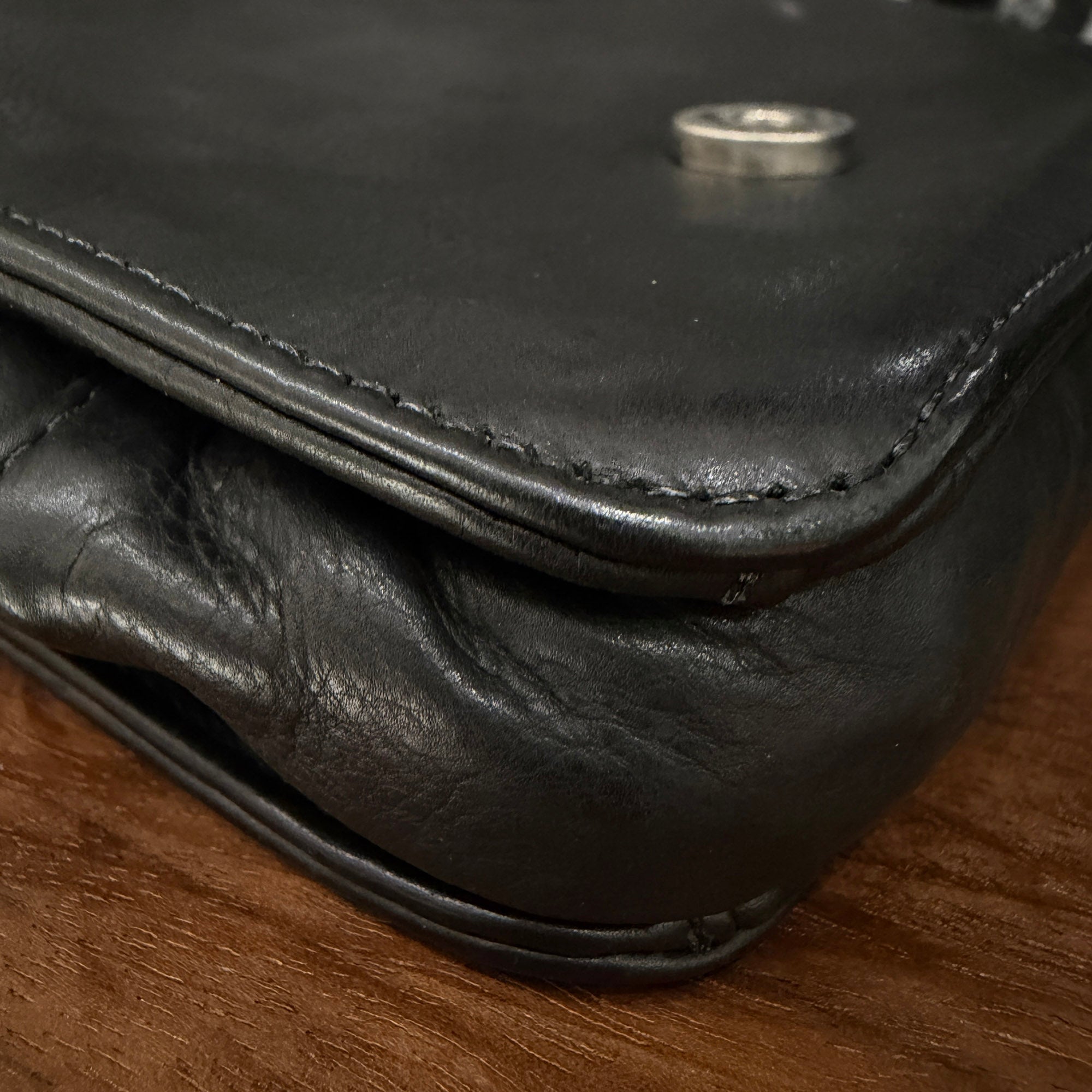 CHROME HEARTS MILO Large Dagger Leather Shoulder Bag クロムハーツ マイロ ラージダガー レザーショルダーバッグ