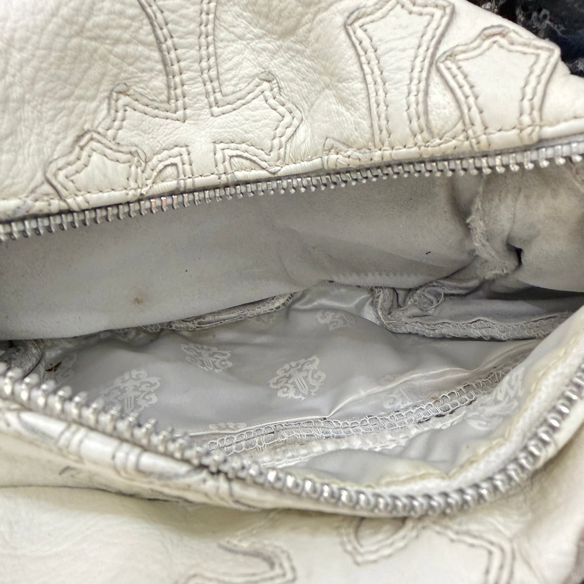 CHROME HEARTS Cemetery Cross Patch SNAT PACK Leather Shoulder Bag クロムハーツ セメタリークロスパッチ スナットパック レザー ショルダーバッグ