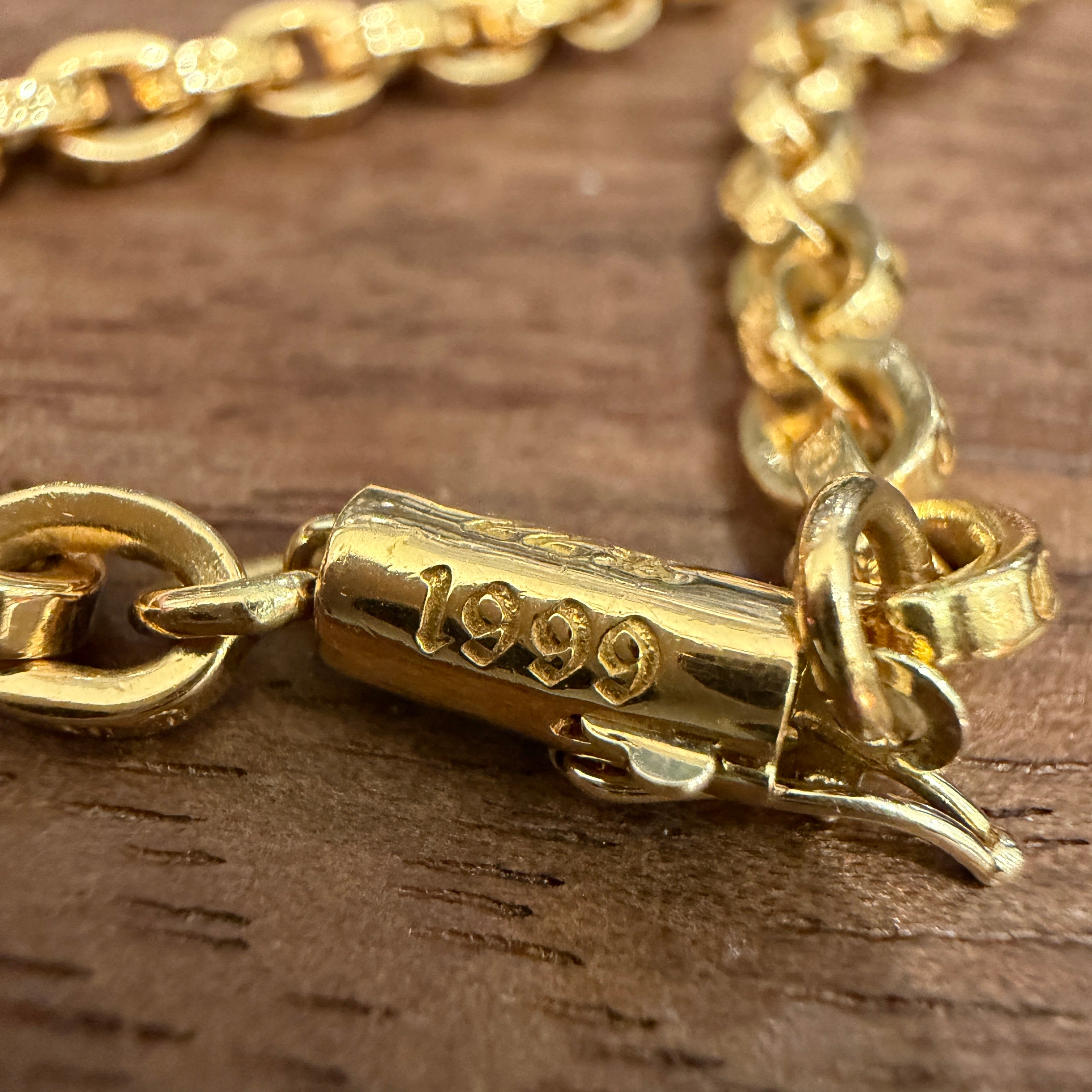 CHROME HEARTS 22K Paper Chain Size 20 Inch クロムハーツ 22K ペーパー チェーン サイズ20インチ