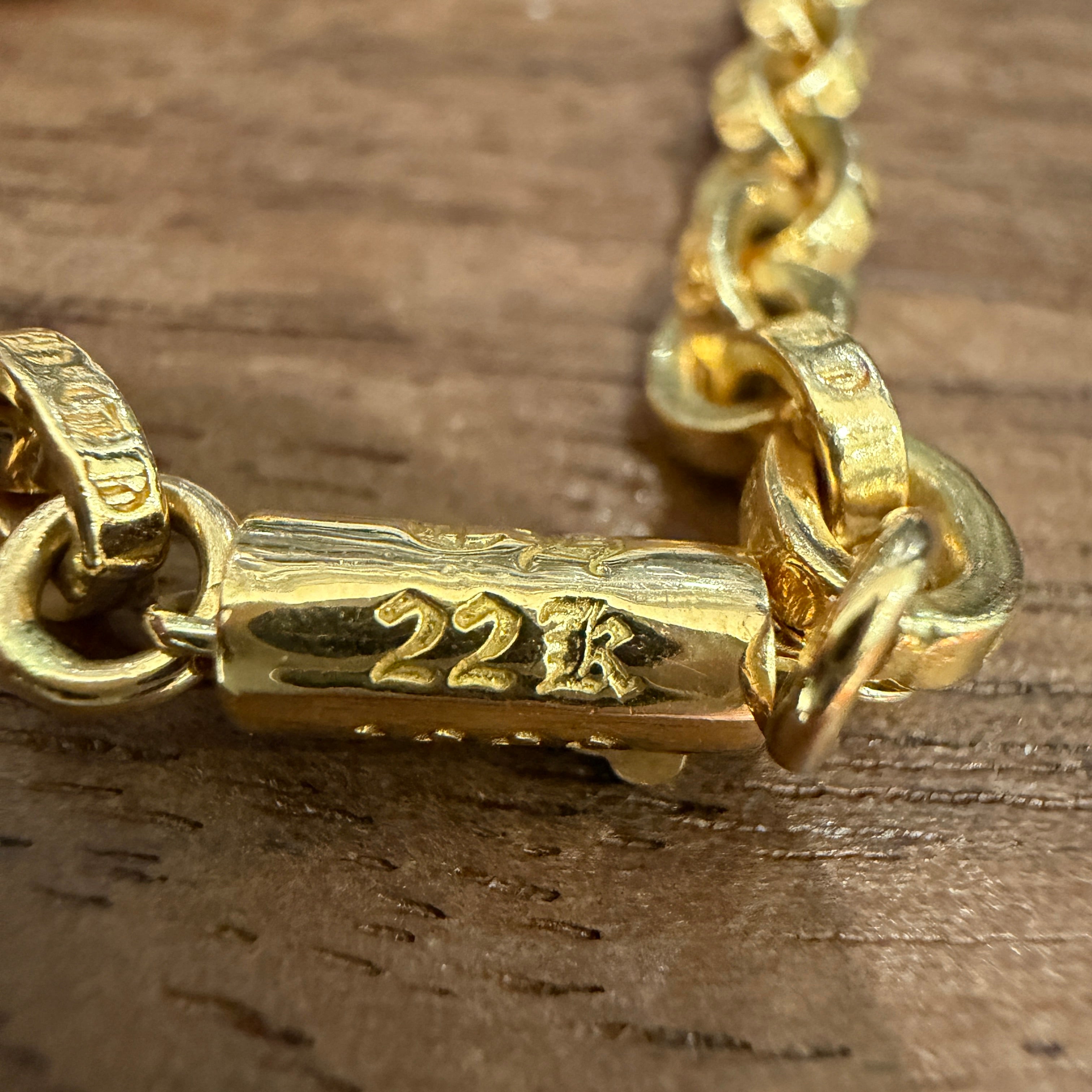 CHROME HEARTS 22K Paper Chain Size 20 Inch クロムハーツ 22K ペーパー チェーン サイズ20インチ