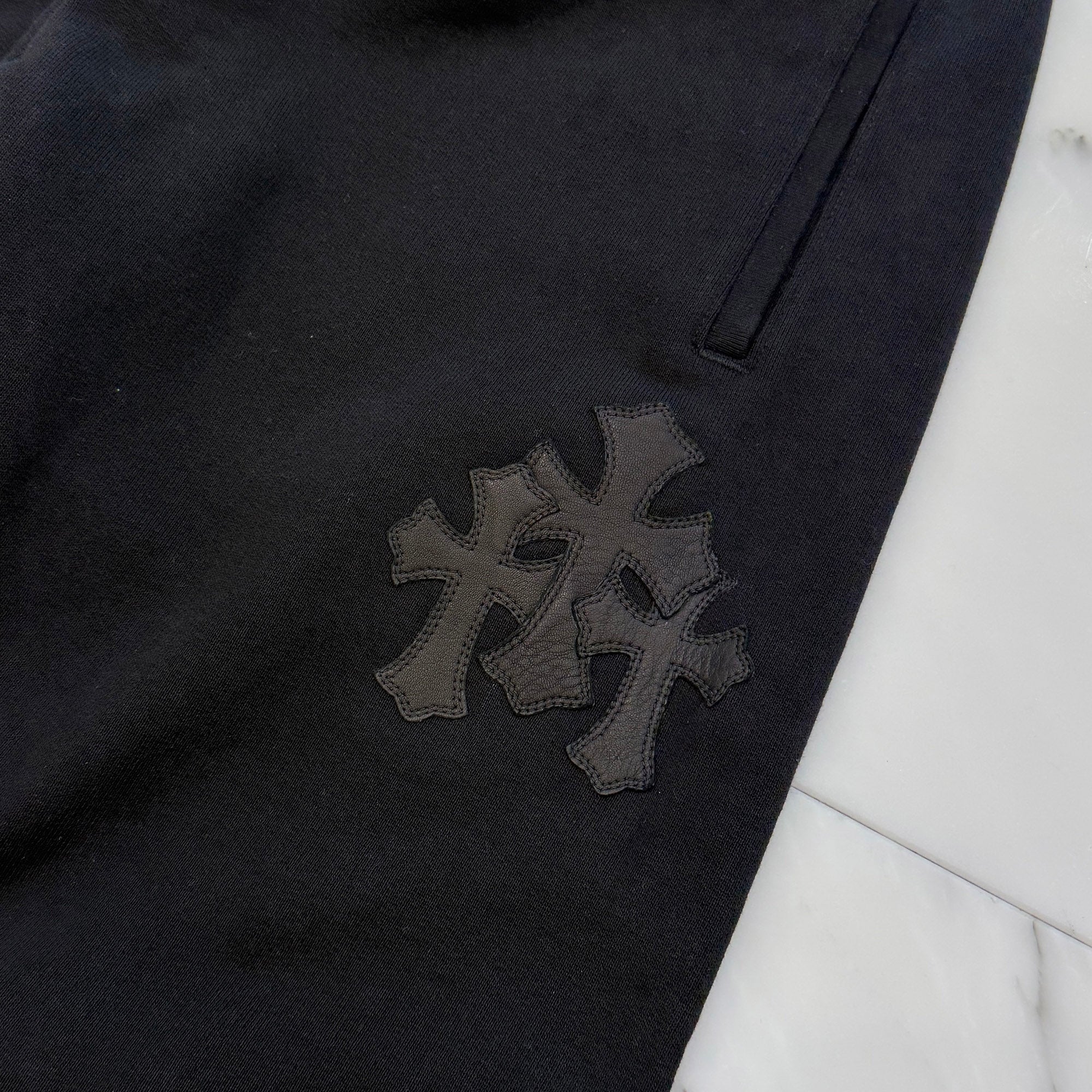 CHROME HEARTS Y NOT 3 Cemetery Cross Patch Sweat Pants Size M クロムハーツ ワイノット 3セメタリークロスパッチ スウェットパンツ サイズM
