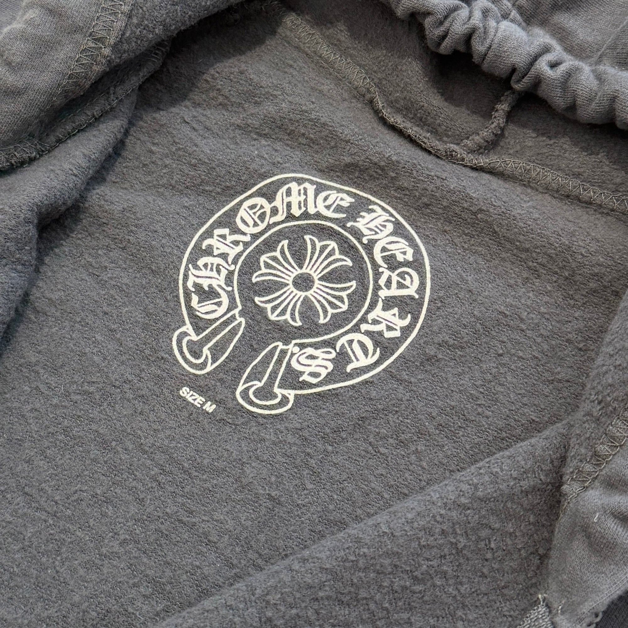 CHROME HEARTS Back Celtic Cross Horseshoe Zip Up Hoodie Size M クロムハーツ バック ケルティッククロス ホースシュージップアップフーディー サイズM