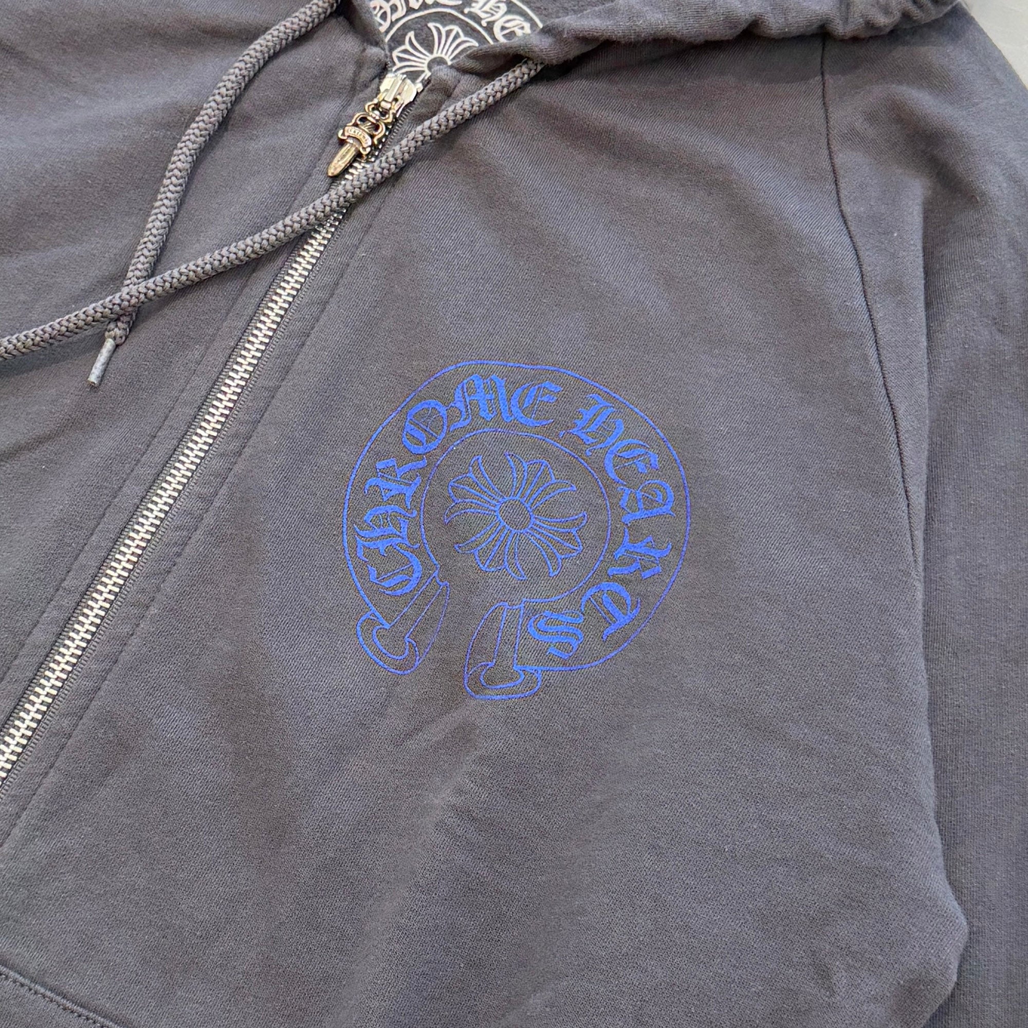 CHROME HEARTS Back Celtic Cross Horseshoe Zip Up Hoodie Size M クロムハーツ バック ケルティッククロス ホースシュージップアップフーディー サイズM