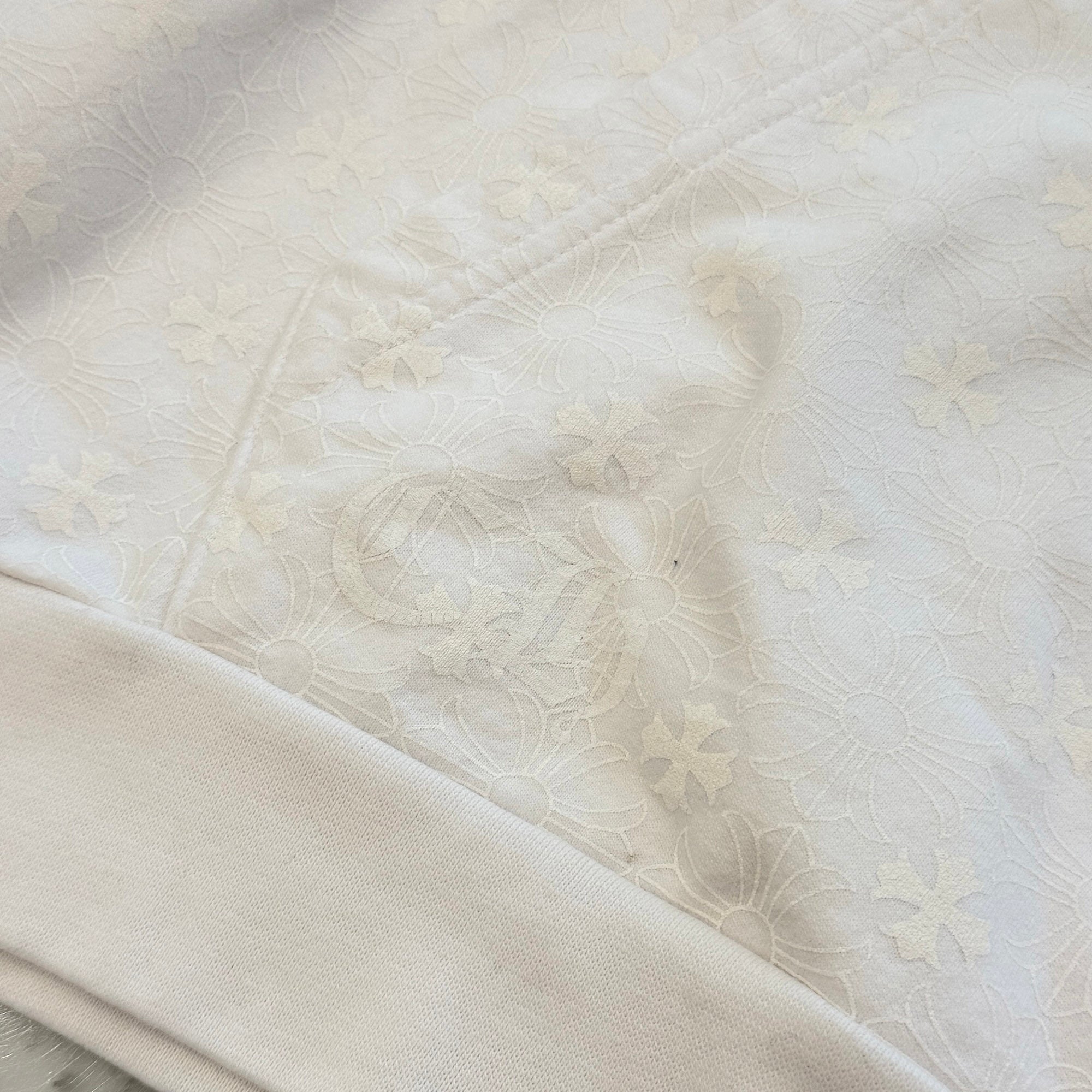 CHROME HEARTS Vertical Logo CH Plus Pullover Hoodie Size L クロムハーツ ヴァーティカルロゴ CHプラス総柄 プルオーバーフーディ サイズL