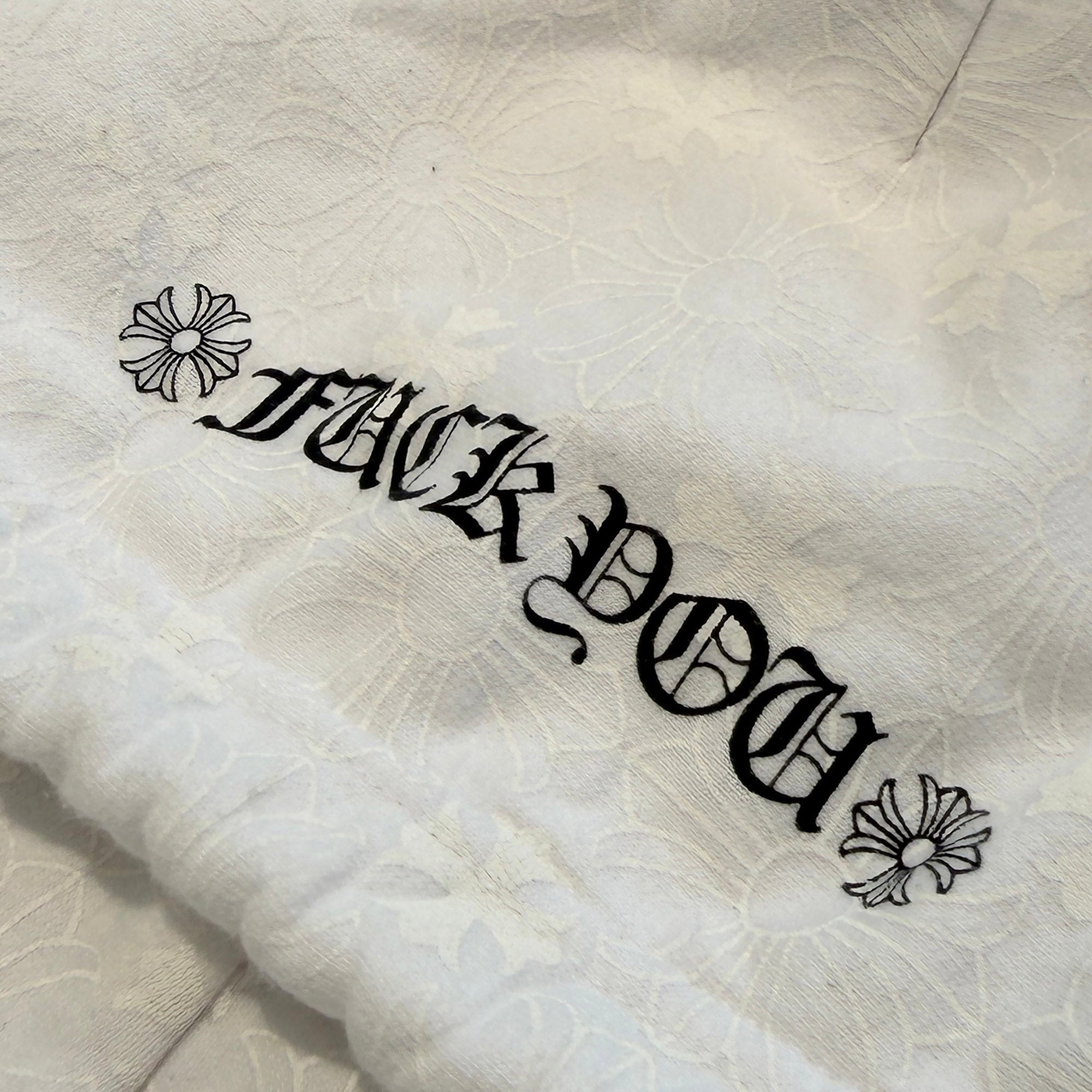 CHROME HEARTS Vertical Logo CH Plus Pullover Hoodie Size L クロムハーツ ヴァーティカルロゴ CHプラス総柄 プルオーバーフーディ サイズL