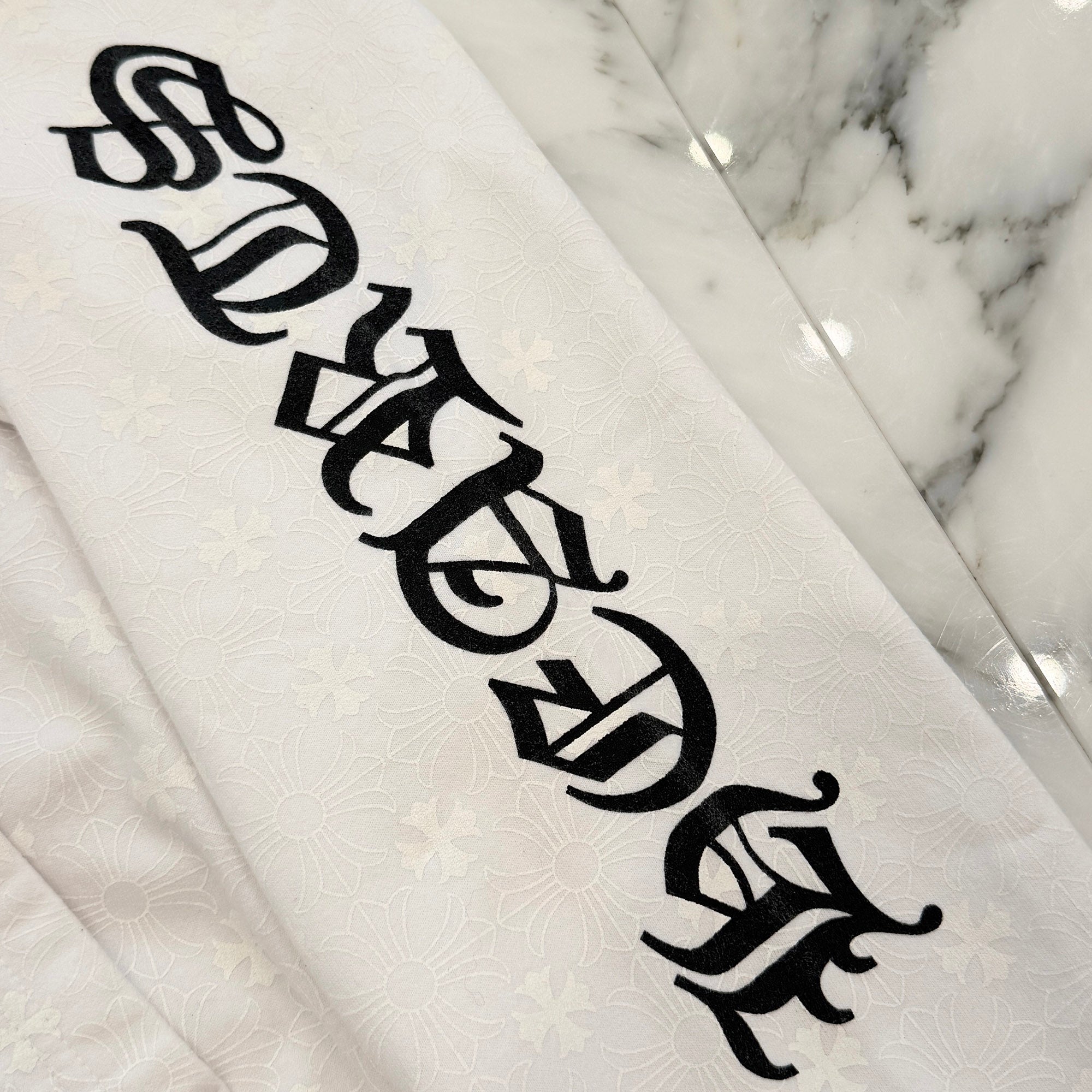 CHROME HEARTS Vertical Logo CH Plus Pullover Hoodie Size L クロムハーツ ヴァーティカルロゴ CHプラス総柄 プルオーバーフーディ サイズL