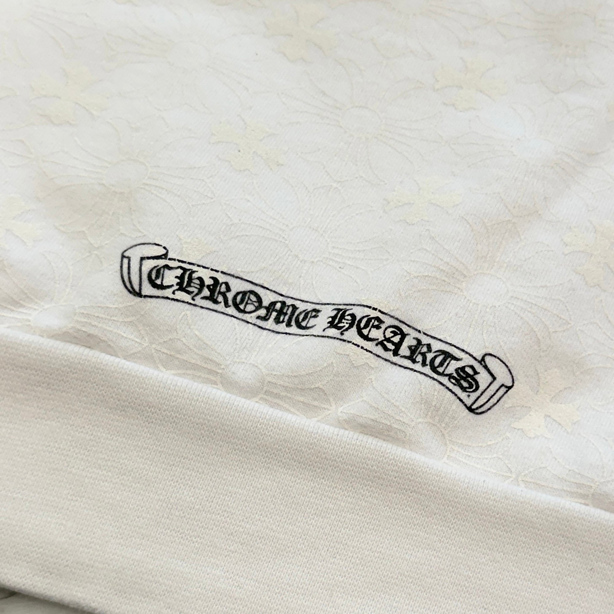 CHROME HEARTS Vertical Logo CH Plus Pullover Hoodie Size L クロムハーツ ヴァーティカルロゴ CHプラス総柄 プルオーバーフーディ サイズL