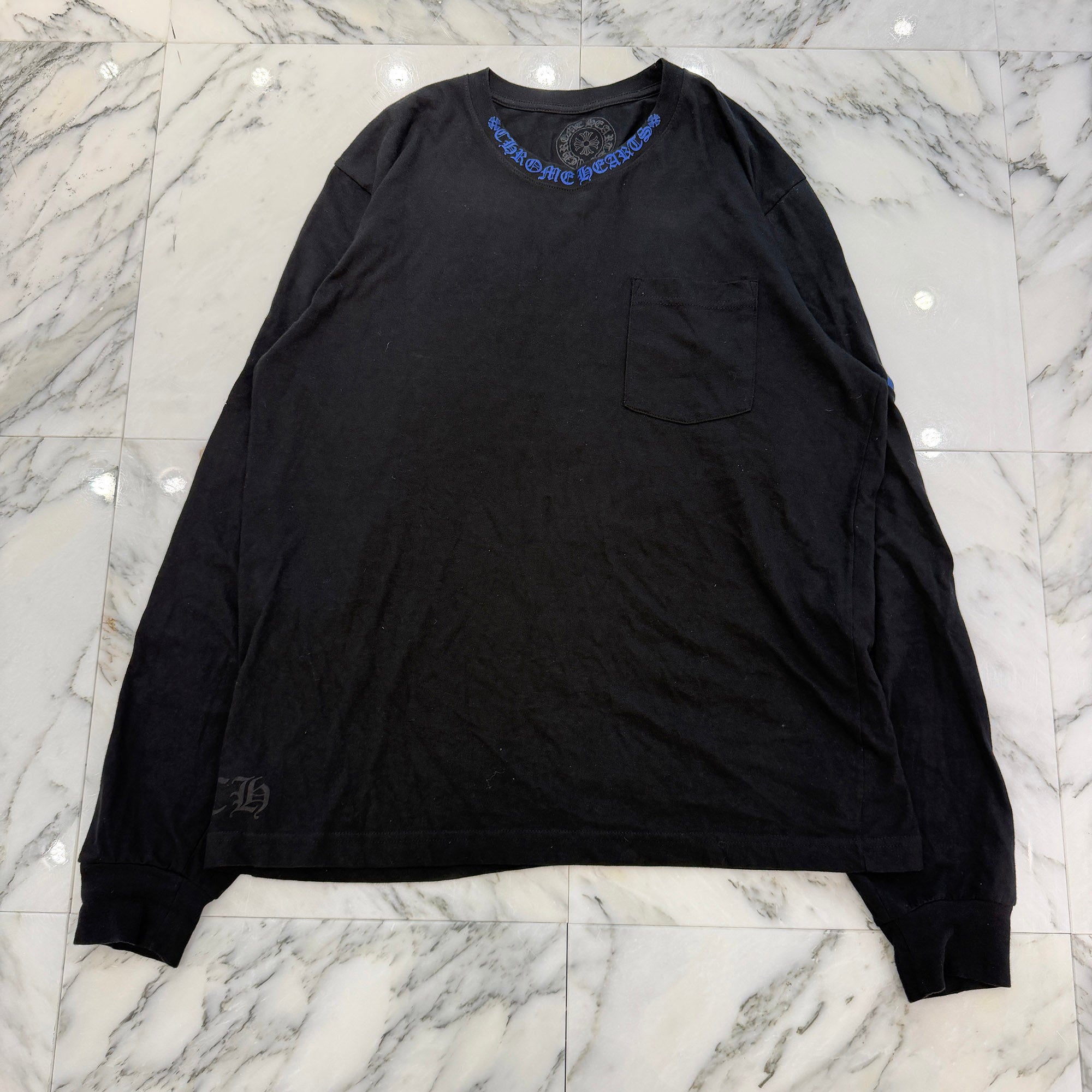 CHROME HEARTS Neck Logo Long Sleeve Tee Size L クロムハーツ ネックロゴ ロングスリーブTシャツ サイズL