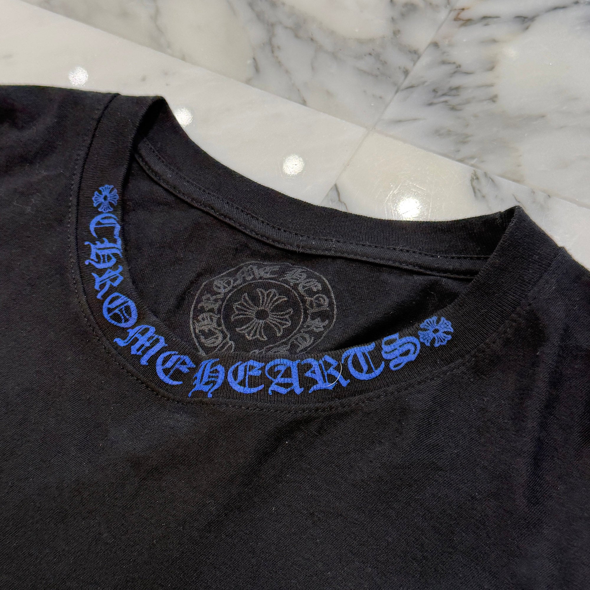 CHROME HEARTS Neck Logo Long Sleeve Tee Size L クロムハーツ ネックロゴ ロングスリーブTシャツ サイズL