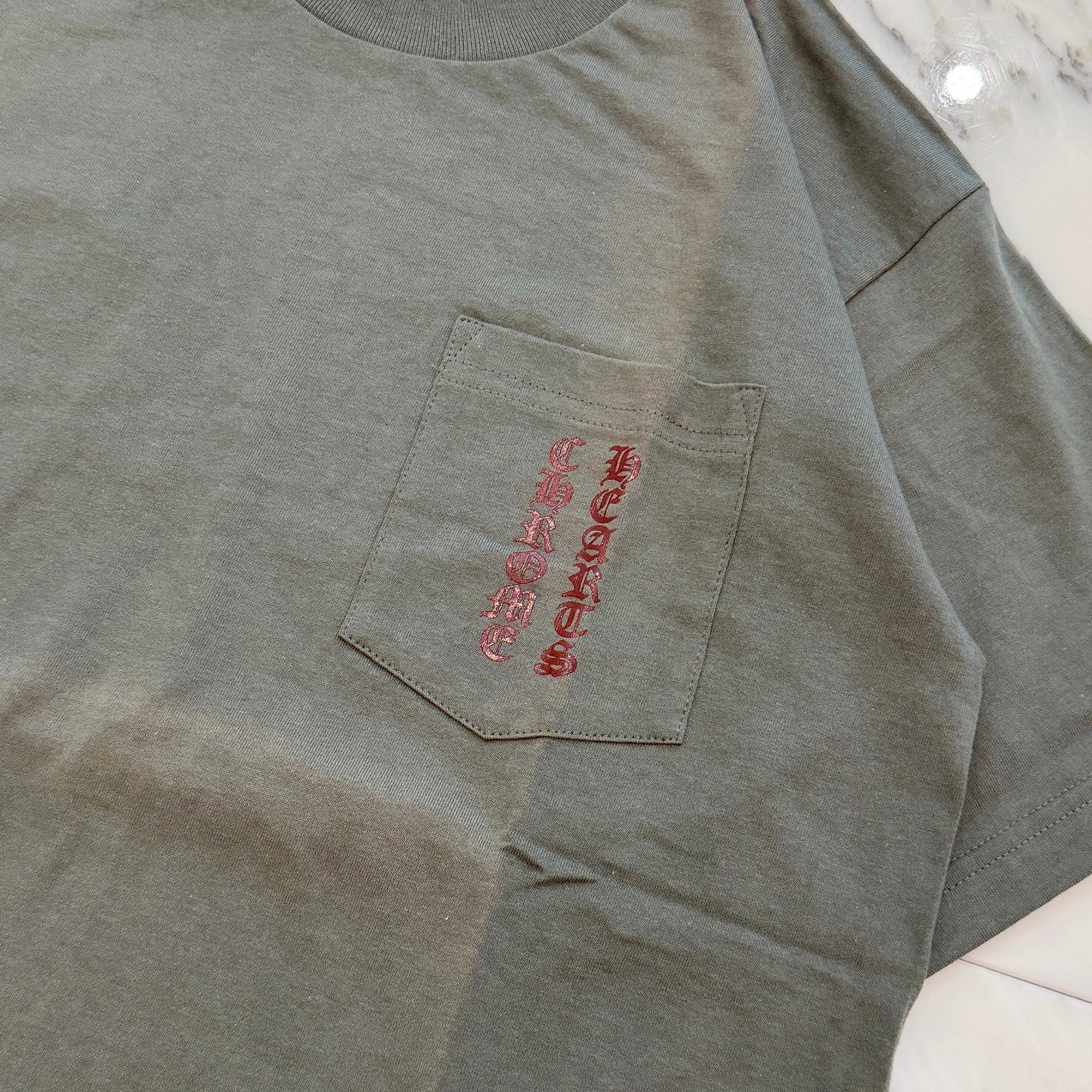 CHROME HEARTS Intellectual Gallery Limited Vertical Logo Back Scroll Tee Size L クロムハーツ インテレクチュアルギャラリー限定 ヴァーティカルロゴ バックスクロールTシャツ サイズL