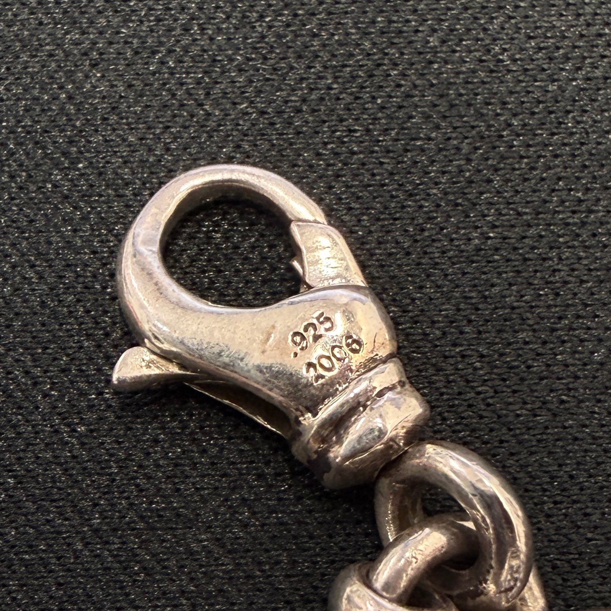 CHROME HEARTS DICE Cross Ball Silver Bracelet Size 9 LINK クロムハーツ ダイス クロスボール シルバー ブレスレット サイズ9リンク