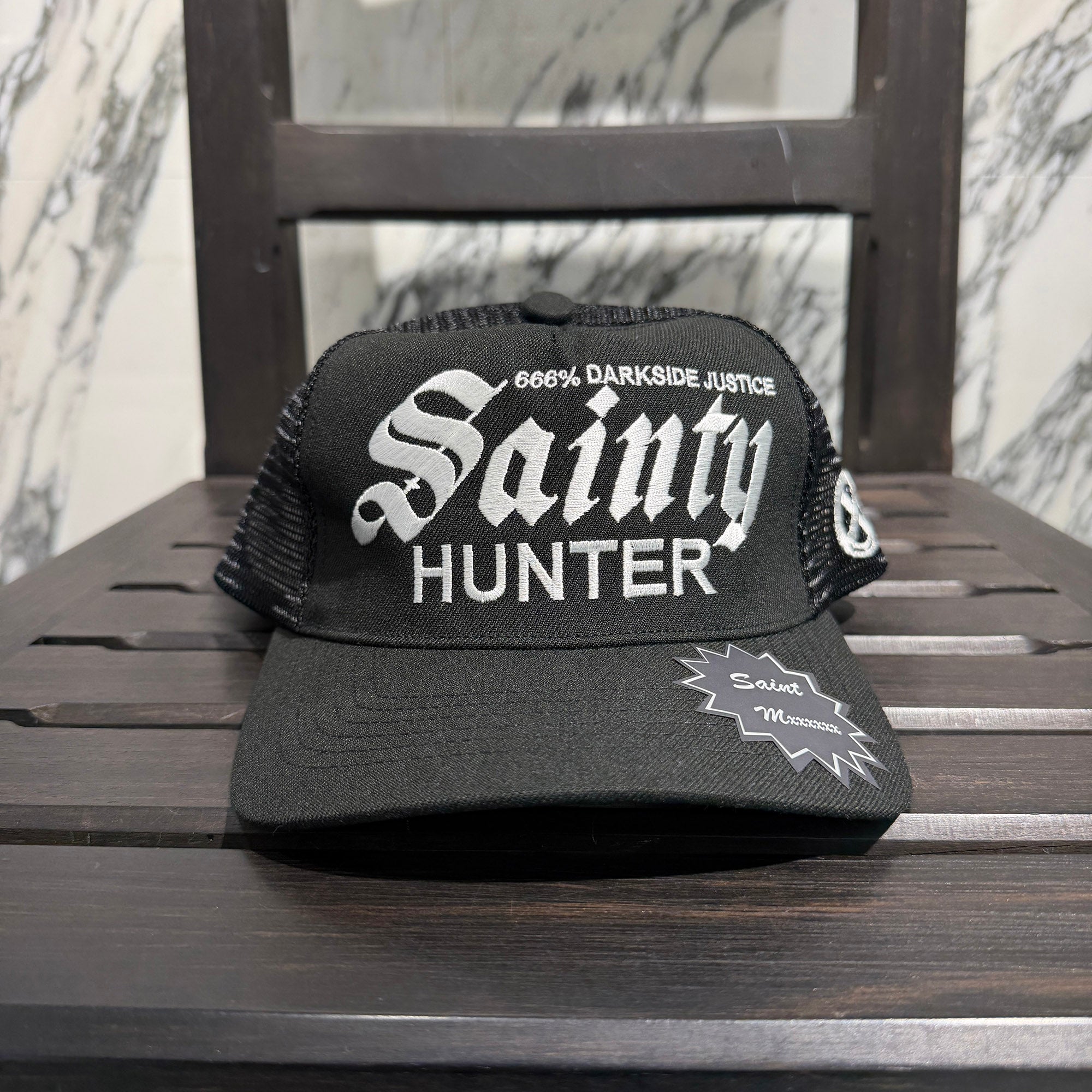 SAINT Mxxxxxx × BOUNTY HUNTER 2026SS "SAINTY HUNTER" Logo Embroidery Mesh Cap SM-MK8-0000-C37 Size ONE SIZE セントマイケル×バウンティハンター "セインティハンター" ロゴ刺繍 メッシュキャップ サイズONE SIZE