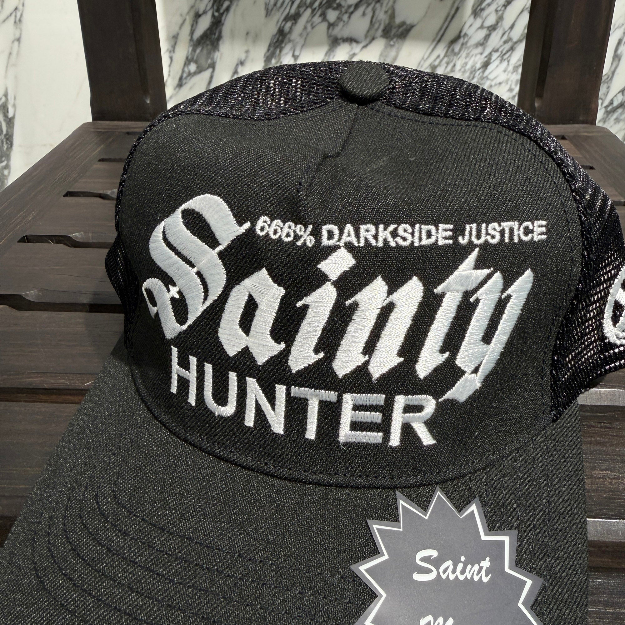 SAINT Mxxxxxx × BOUNTY HUNTER 2026SS "SAINTY HUNTER" Logo Embroidery Mesh Cap SM-MK8-0000-C37 Size ONE SIZE セントマイケル×バウンティハンター "セインティハンター" ロゴ刺繍 メッシュキャップ サイズONE SIZE