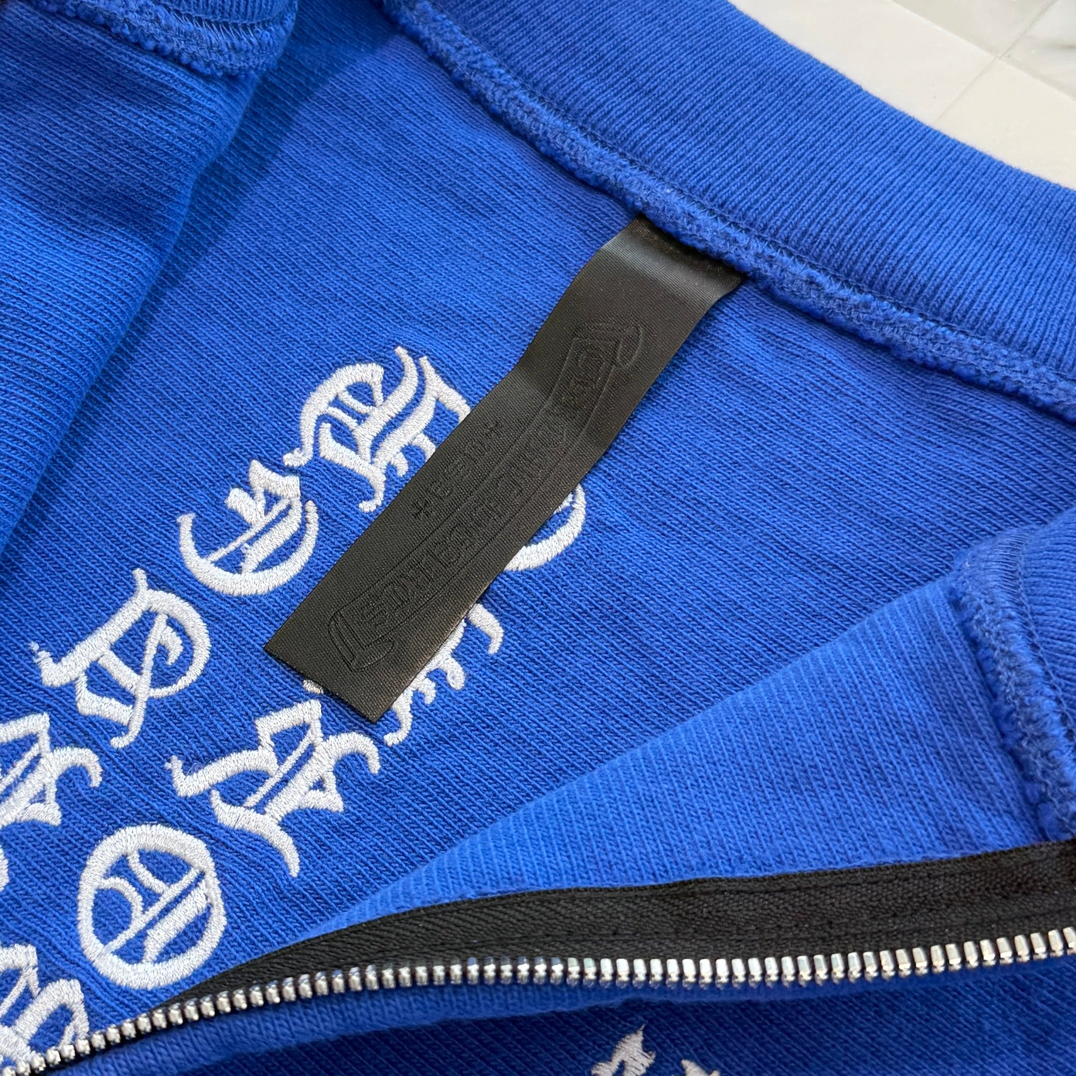CHROME HEARTS Y NOT KING FISH Vine Dagger Logo Embroidery Zip Up Sweat Shirt Size XL クロムハーツ ワイノット キングフィッシュ ヴァインダガー ロゴ刺繍 ジップアップ スウェット サイズXL