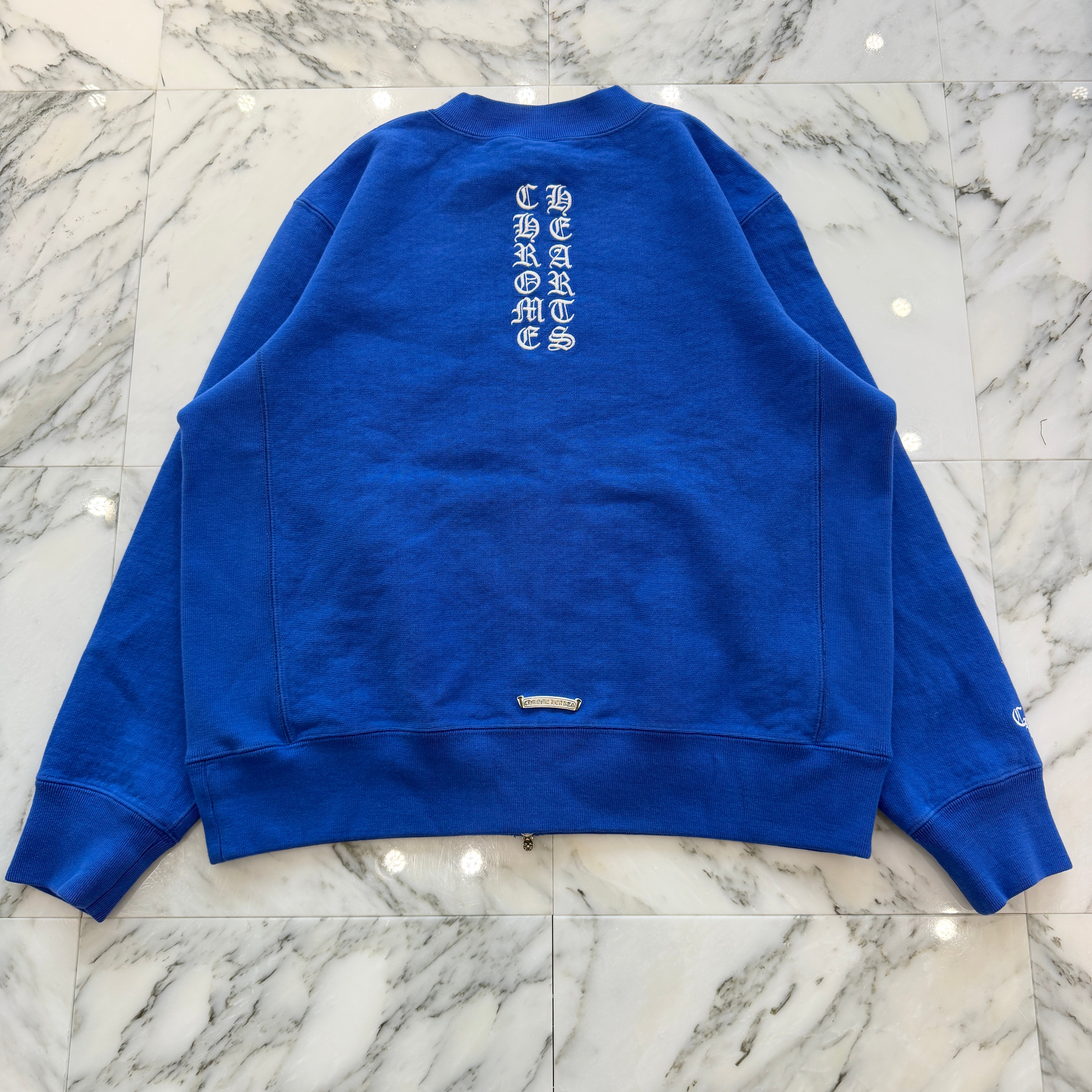 CHROME HEARTS Y NOT KING FISH Vine Dagger Logo Embroidery Zip Up Sweat Shirt Size XL クロムハーツ ワイノット キングフィッシュ ヴァインダガー ロゴ刺繍 ジップアップ スウェット サイズXL