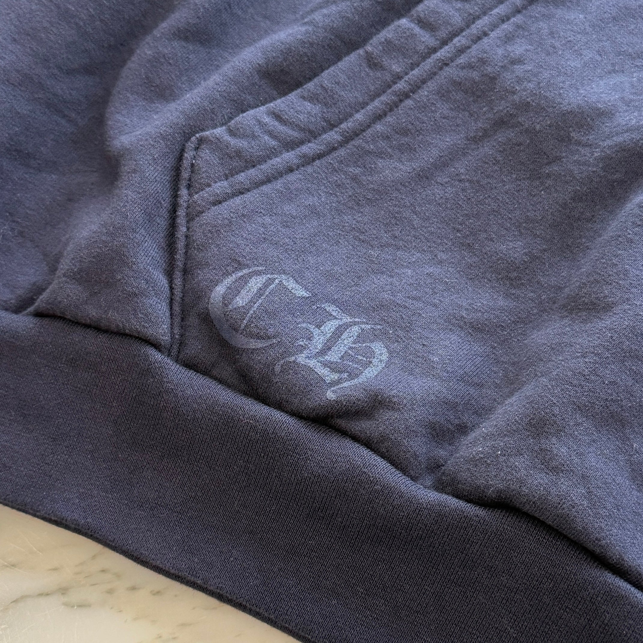 CHROME HEARTS Vertical Arm Logo Pullover Hoodie Size XL クロムハーツ バーティカルアームロゴ プルオーバーフーディーサイズXL