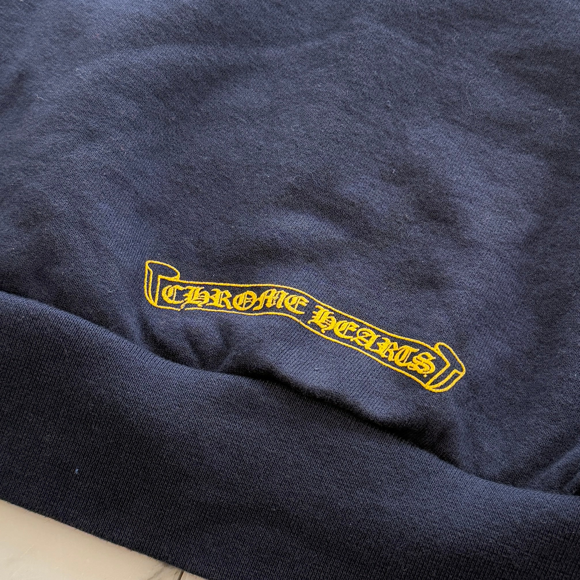 CHROME HEARTS Vertical Arm Logo Pullover Hoodie Size XL クロムハーツ バーティカルアームロゴ プルオーバーフーディーサイズXL