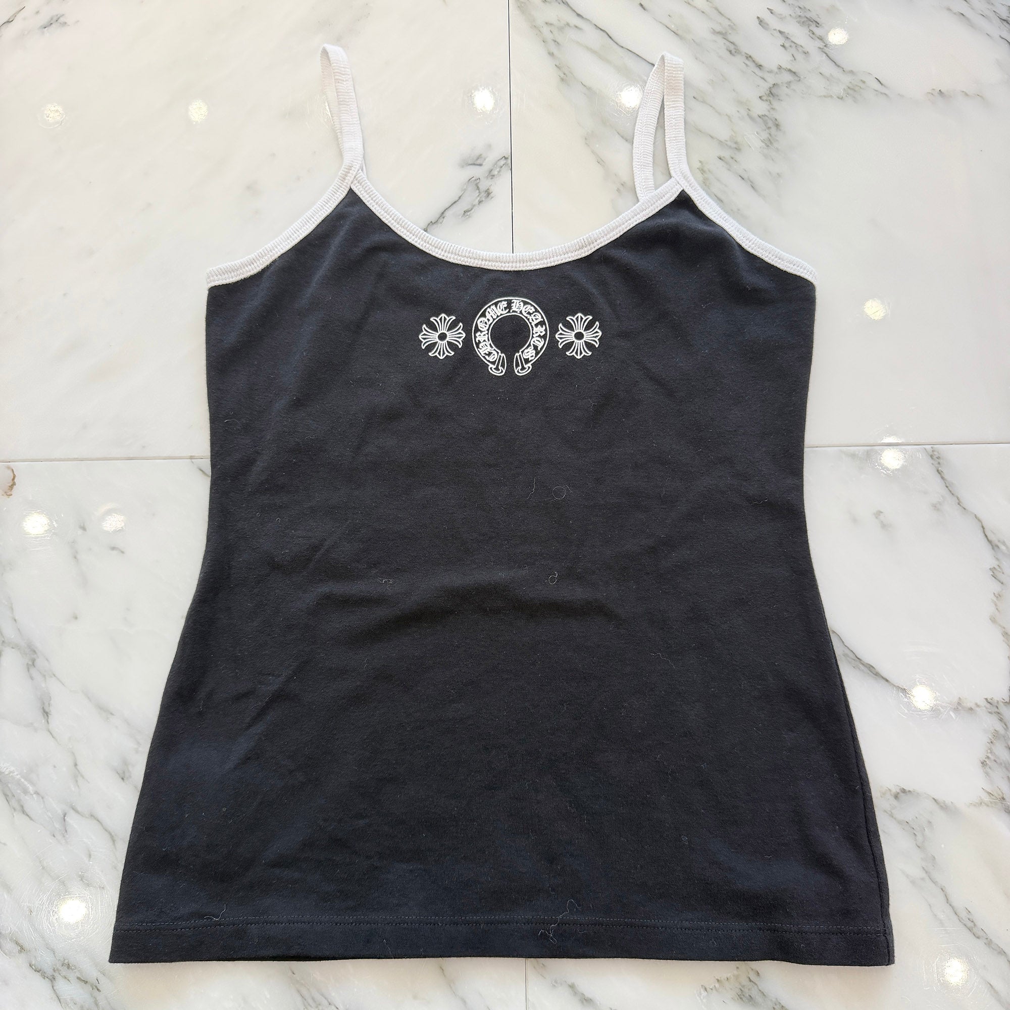CHROME HEARTS Horseshoe Short Camisole Top Size M クロムハーツ ホースシュー ショート キャミソールトップ サイズM