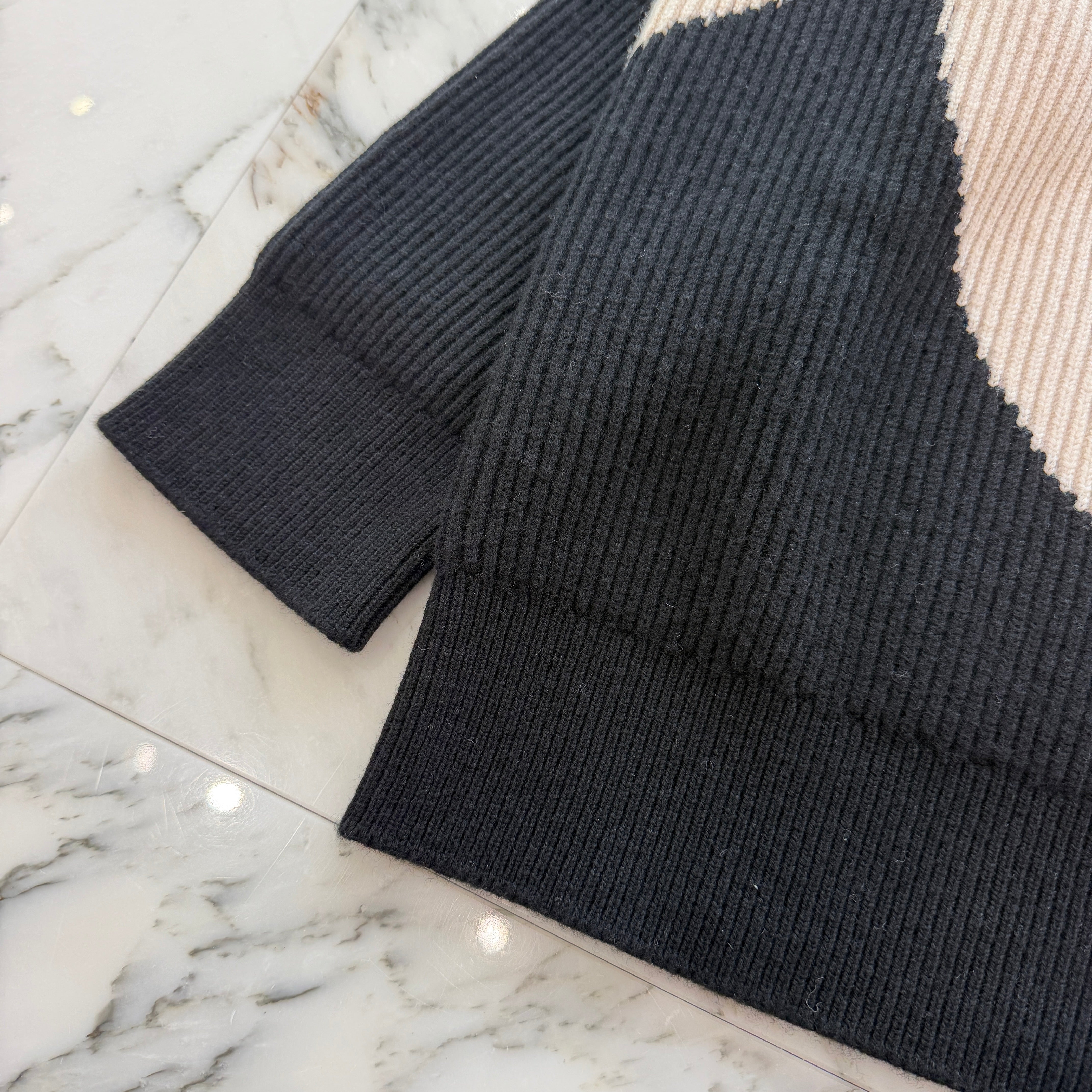 CHANEL 2026AW Coco Neige Ribbed Knit Sweater P82950 K11979 U9585 Size 42 シャネル ココ ネージュ リブニットセーター サイズ42