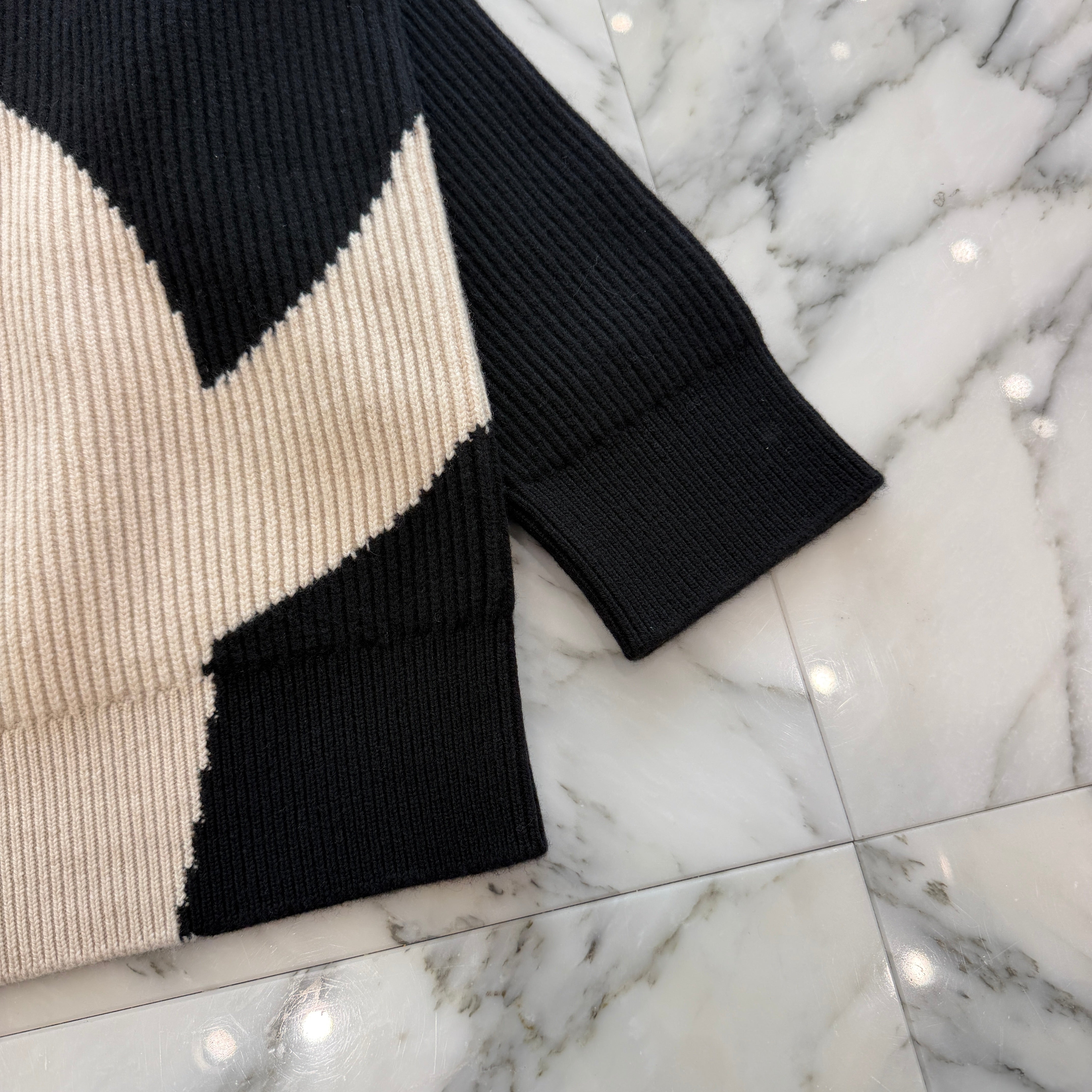 CHANEL 2026AW Coco Neige Ribbed Knit Sweater P82950 K11979 U9585 Size 42 シャネル ココ ネージュ リブニットセーター サイズ42