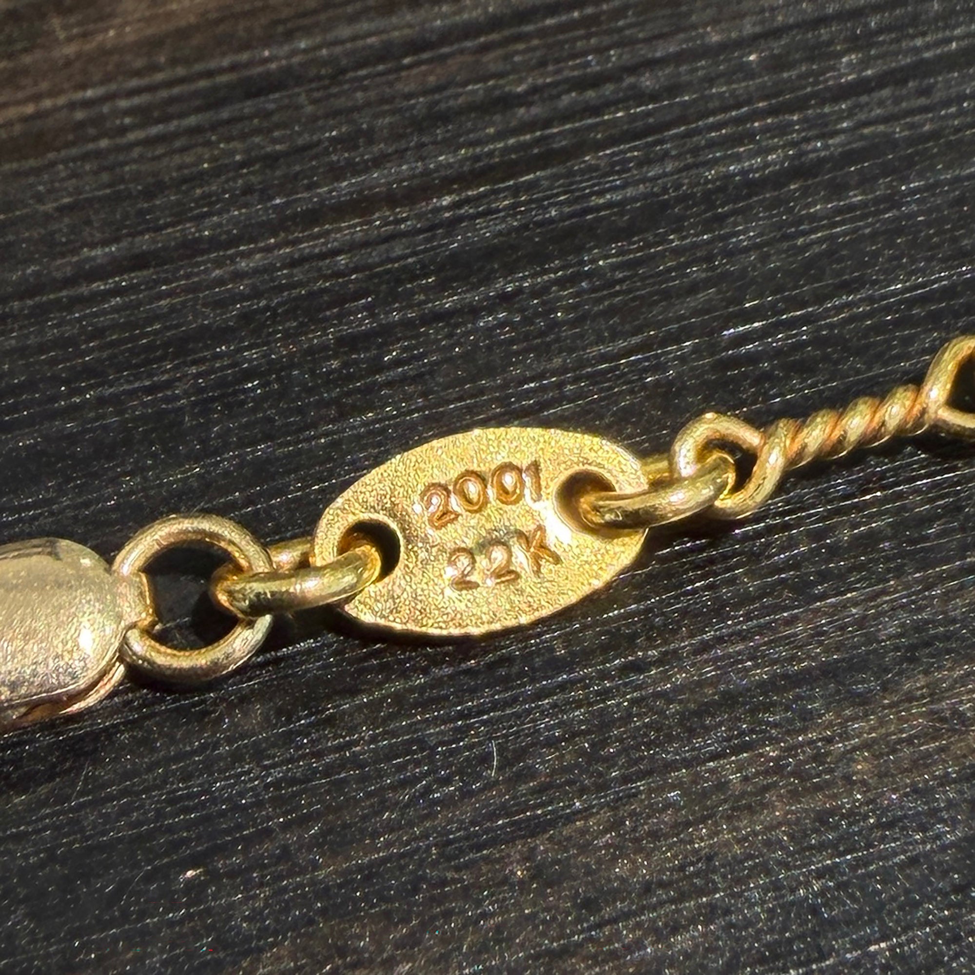 CHROME HEARTS 22K Twist Chain Necklace Size 18 Inch クロムハーツ 22K ツイストチェーン ネックレス サイズ 18インチ
