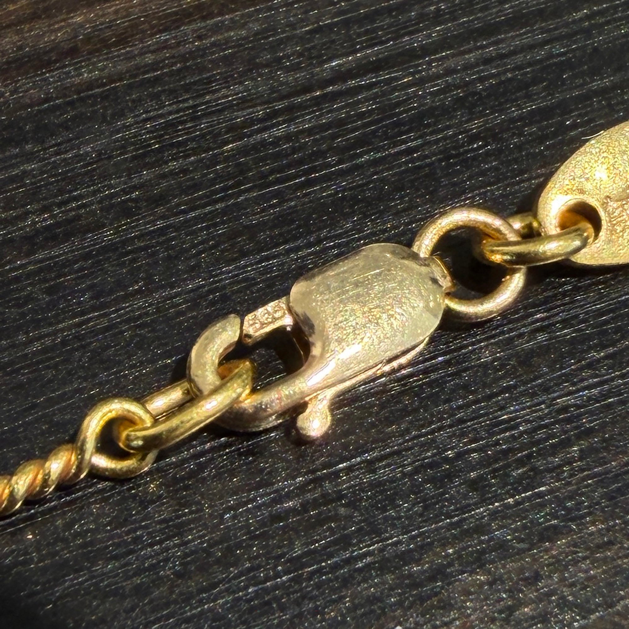 CHROME HEARTS 22K Twist Chain Necklace Size 18 Inch クロムハーツ 22K ツイストチェーン ネックレス サイズ 18インチ