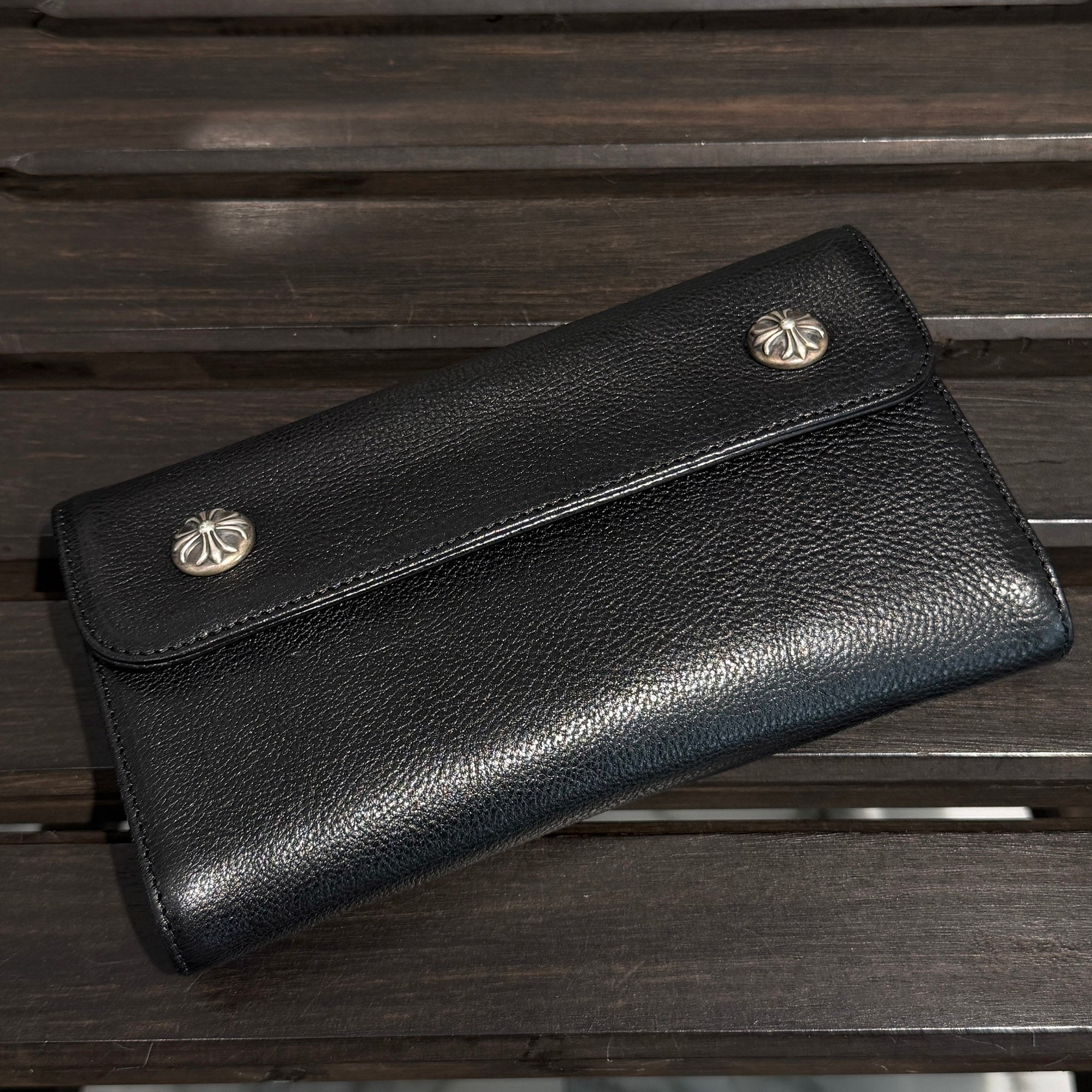 CHROME HEARTS Wave Cross Ball Wallet クロムハーツ ウェーブクロスボール ウォレット
