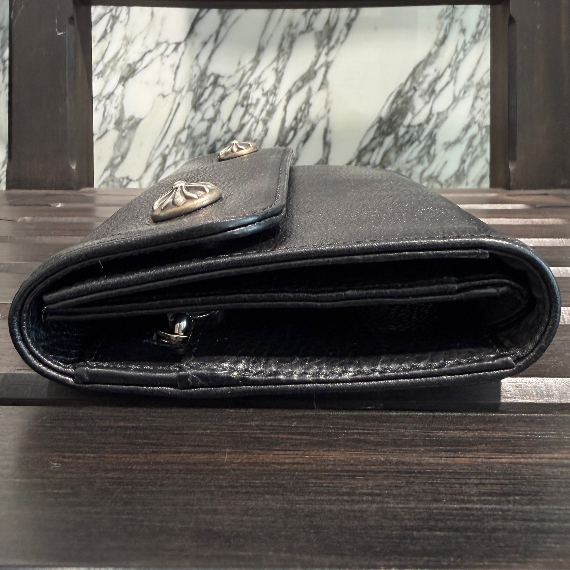 CHROME HEARTS Wave Cross Ball Wallet クロムハーツ ウェーブクロスボール ウォレット