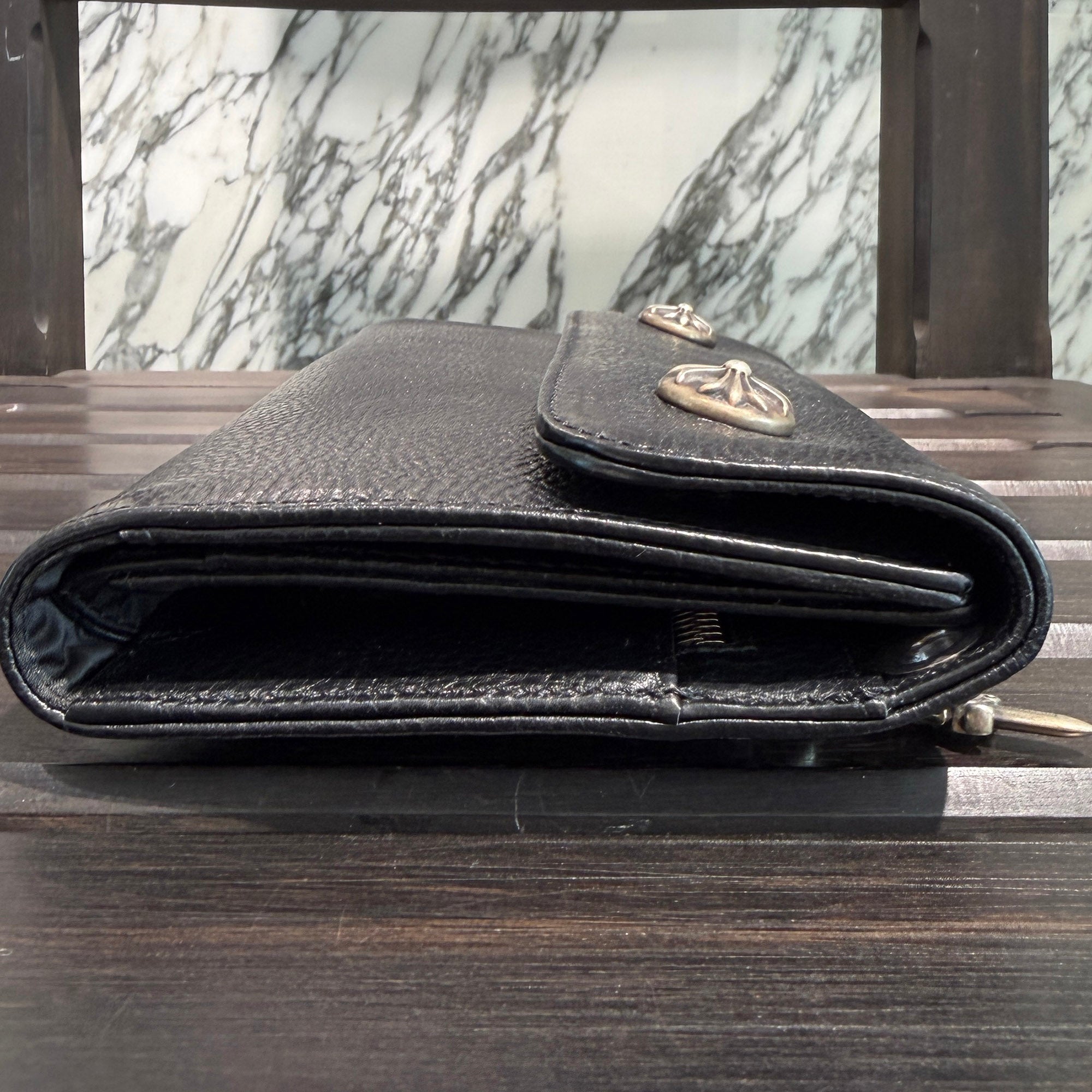 CHROME HEARTS Wave Cross Ball Wallet クロムハーツ ウェーブクロスボール ウォレット
