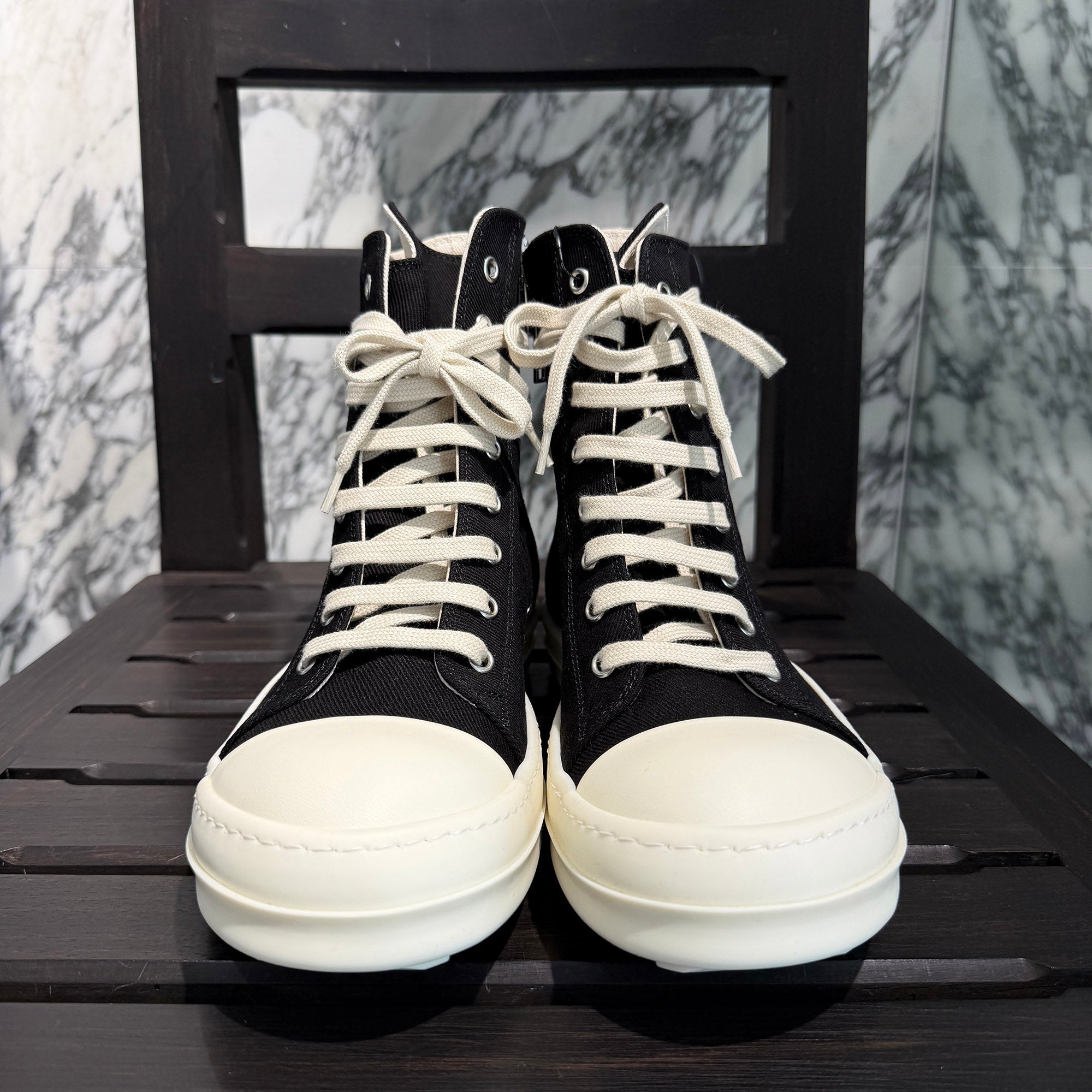 Rick Owens 2026AW DRKSHDW "SNEAKS" High Cut Sneakers DU02F6800 Size 40(約25.0cm〜25.5cm) リックオウェンス ダークシャドウ "スニーク" ハイカットスニーカー サイズ40(約25.0cm〜25.5cm)