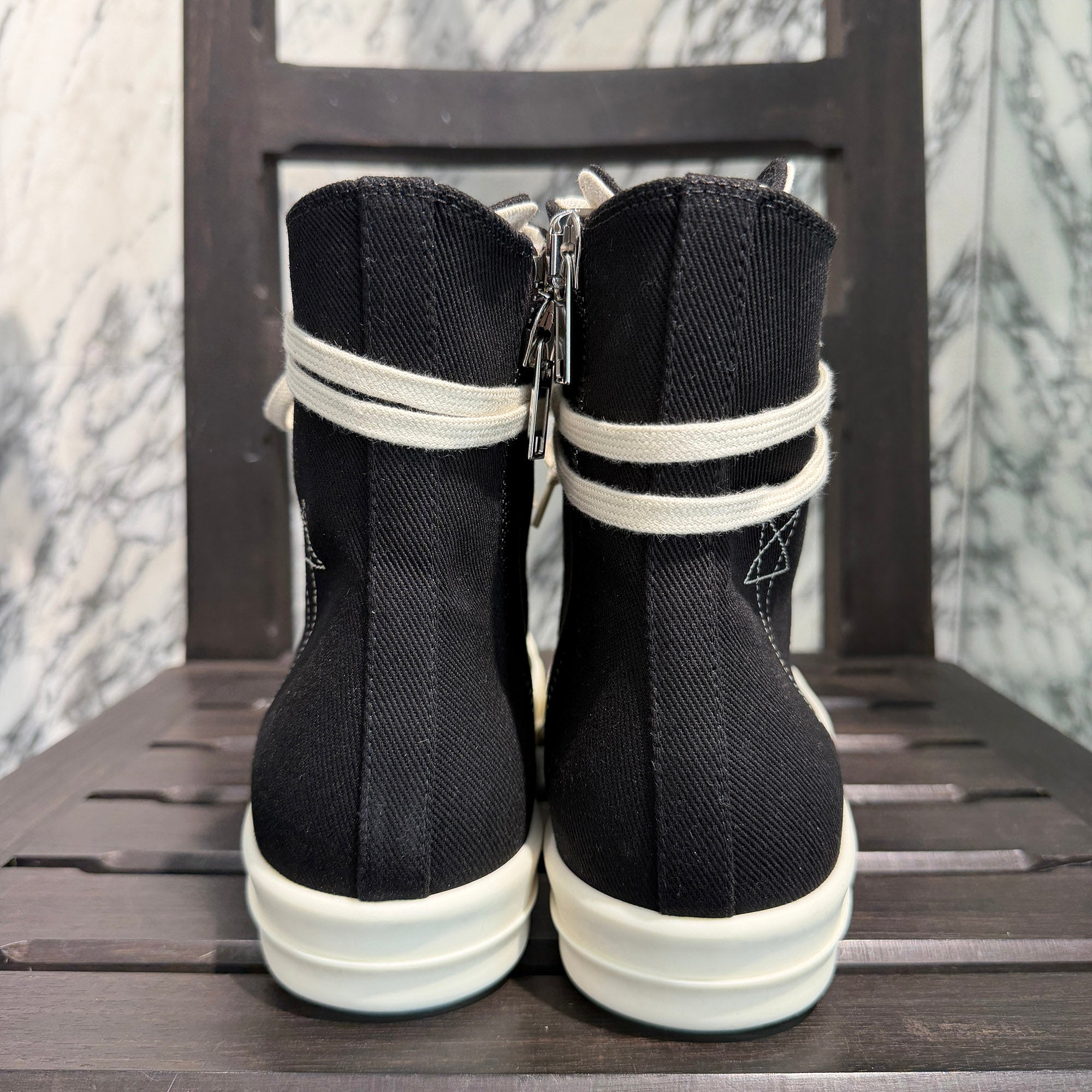 Rick Owens 2026AW DRKSHDW "SNEAKS" High Cut Sneakers DU02F6800 Size 40(約25.0cm〜25.5cm) リックオウェンス ダークシャドウ "スニーク" ハイカットスニーカー サイズ40(約25.0cm〜25.5cm)