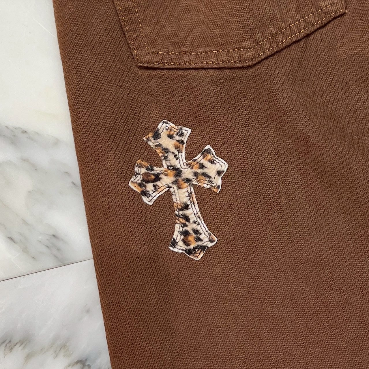 CHROME HEARTS × Levi's Body VNTG Multi Cross Leather Patch Jeans Size 33 クロムハーツ × リーバイスボディ ヴィンテージ クロスレザーパッチ ジーンズ デニムパンツ サイズ33