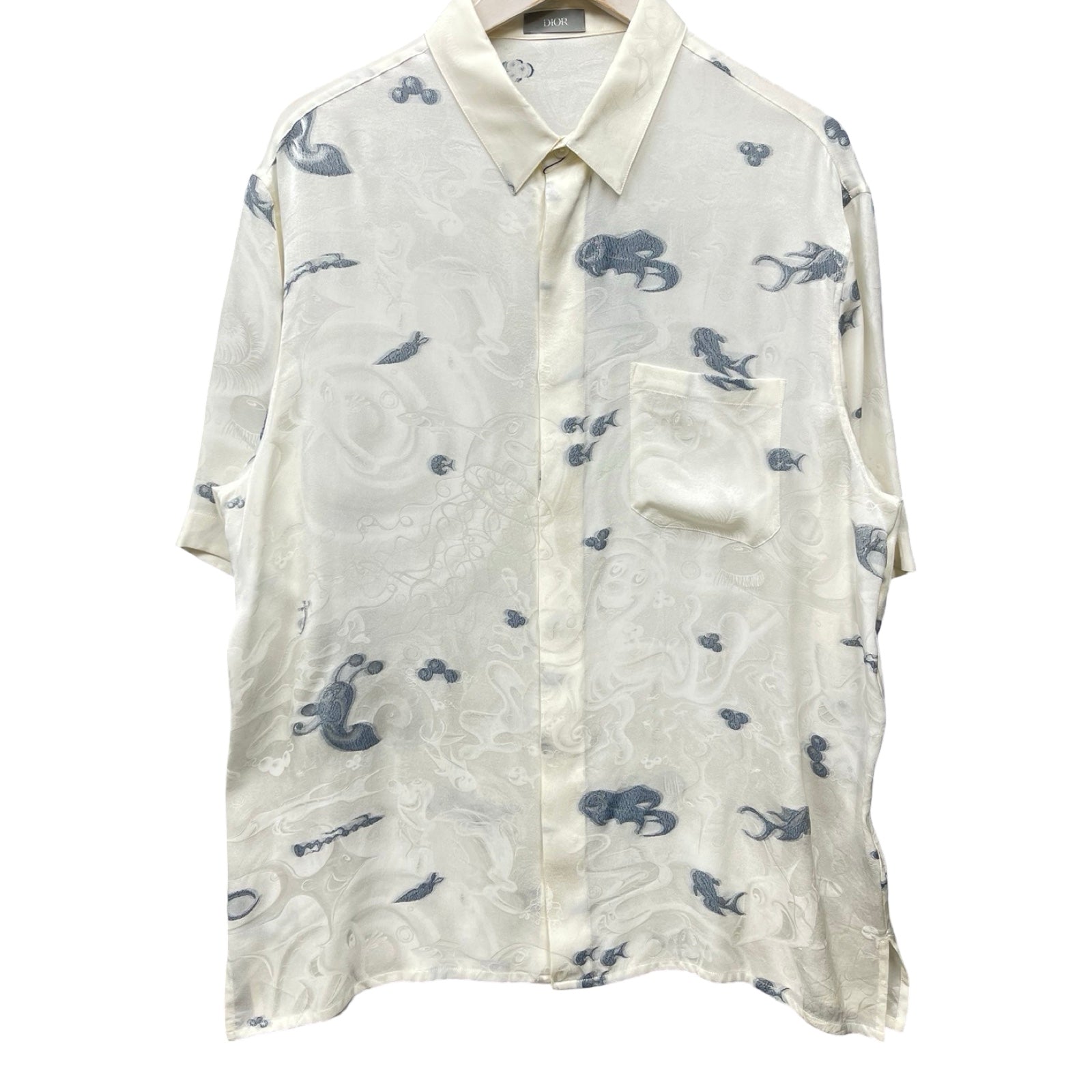DIOR × Kenny Scharf 2021SS Silk Print Shirts 033C508A5198 Size 40