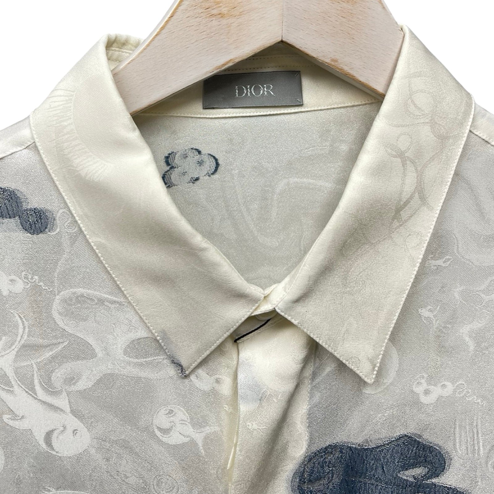 DIOR × Kenny Scharf 2021SS Silk Print Shirts 033C508A5198 Size 40