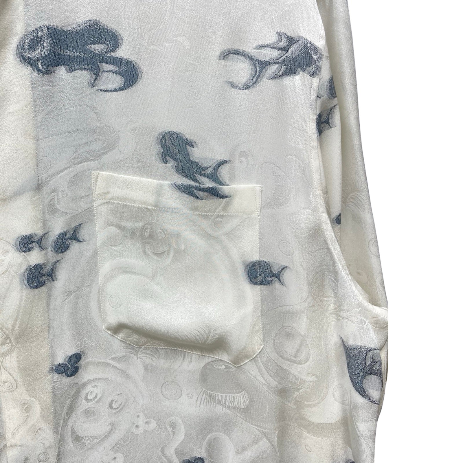 DIOR × Kenny Scharf 2021SS Silk Print Shirts 033C508A5198 Size 40