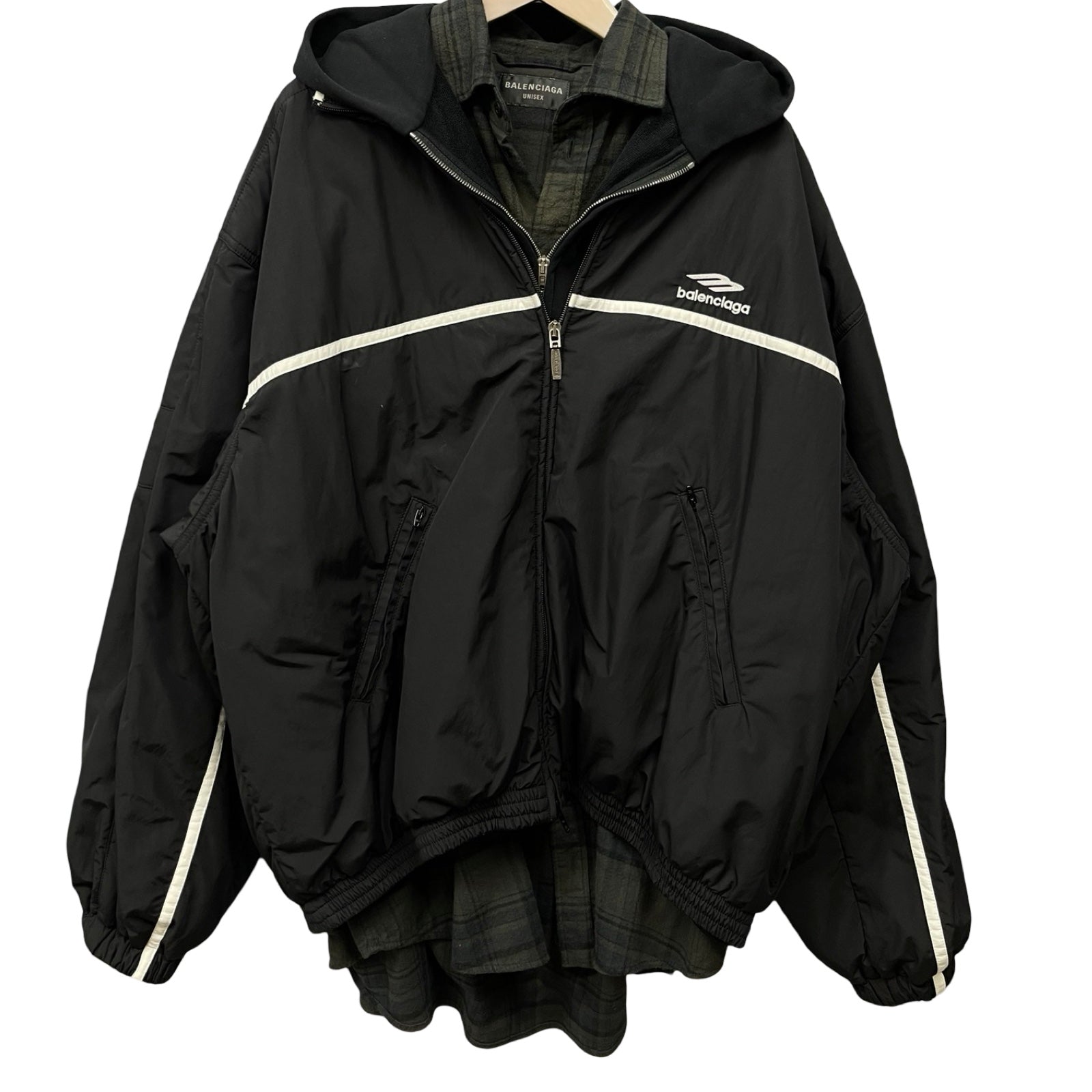 BALENCIAGA 2024SS Layered Track Jacket Blouson  773046 TNQ25