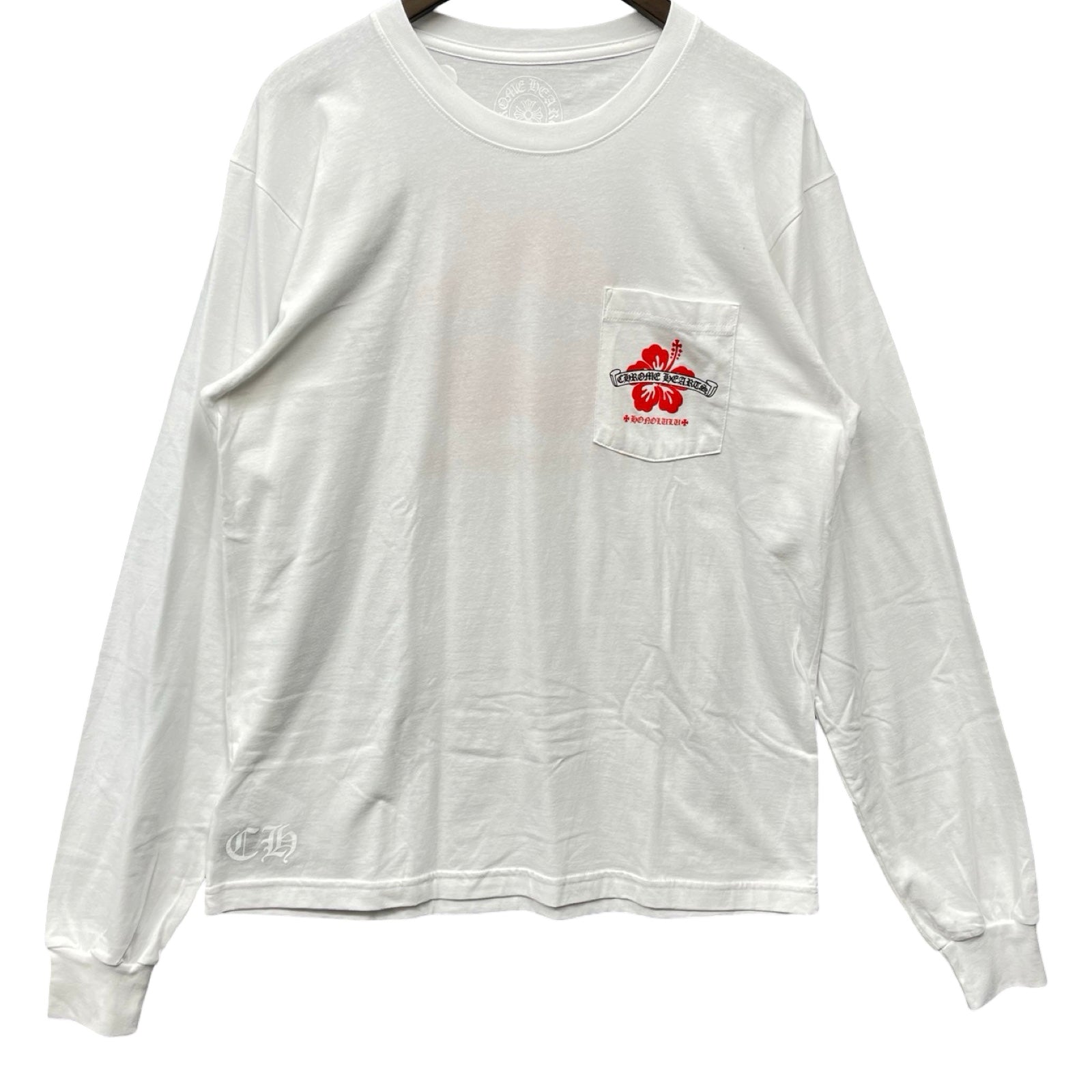 CHROME HEARTS Honolulu Limited Back Scroll Logo L/S Tee Size XL