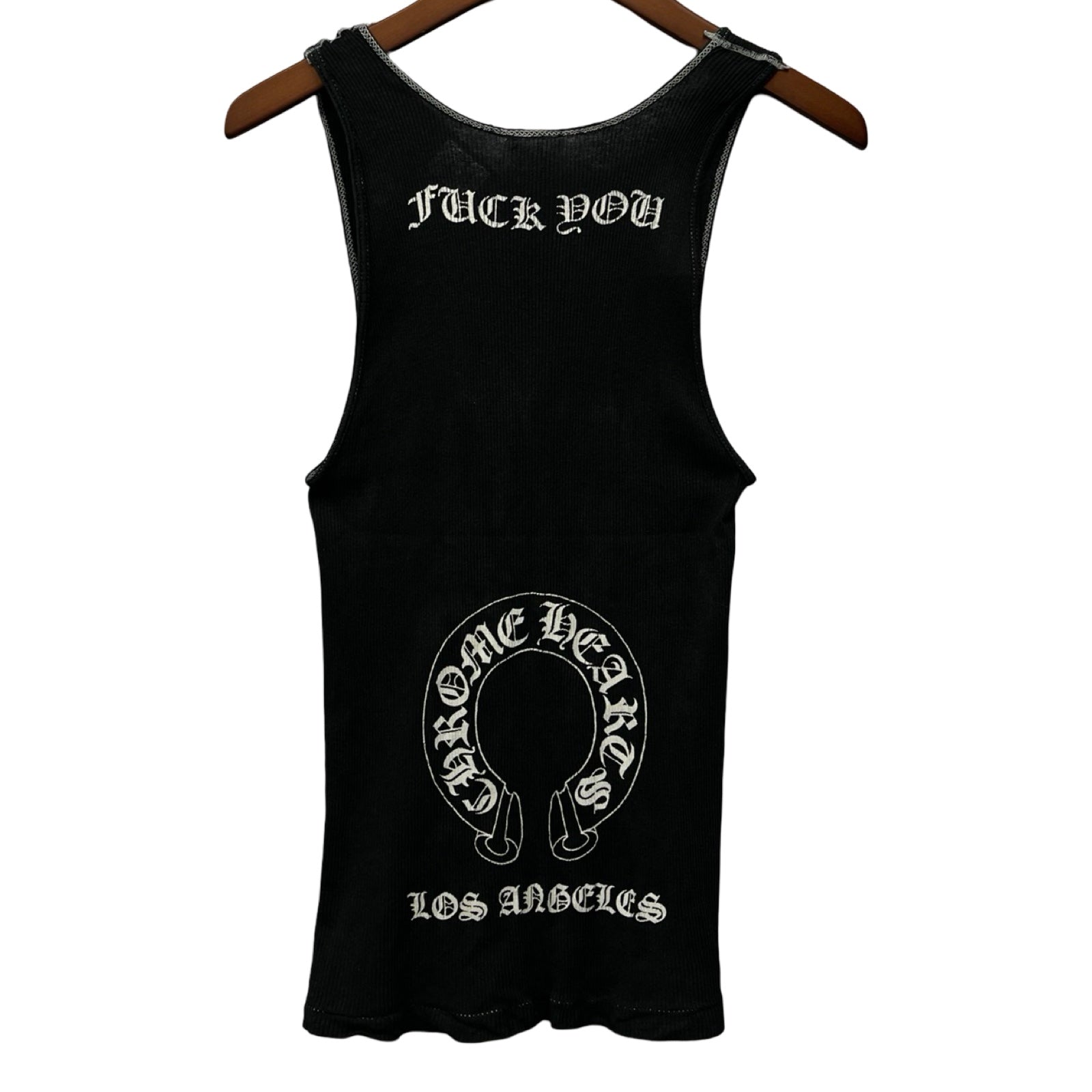 CHROME HEARTS Los Angels Limited FUCK YOU Horseshoe Tank Top Size L