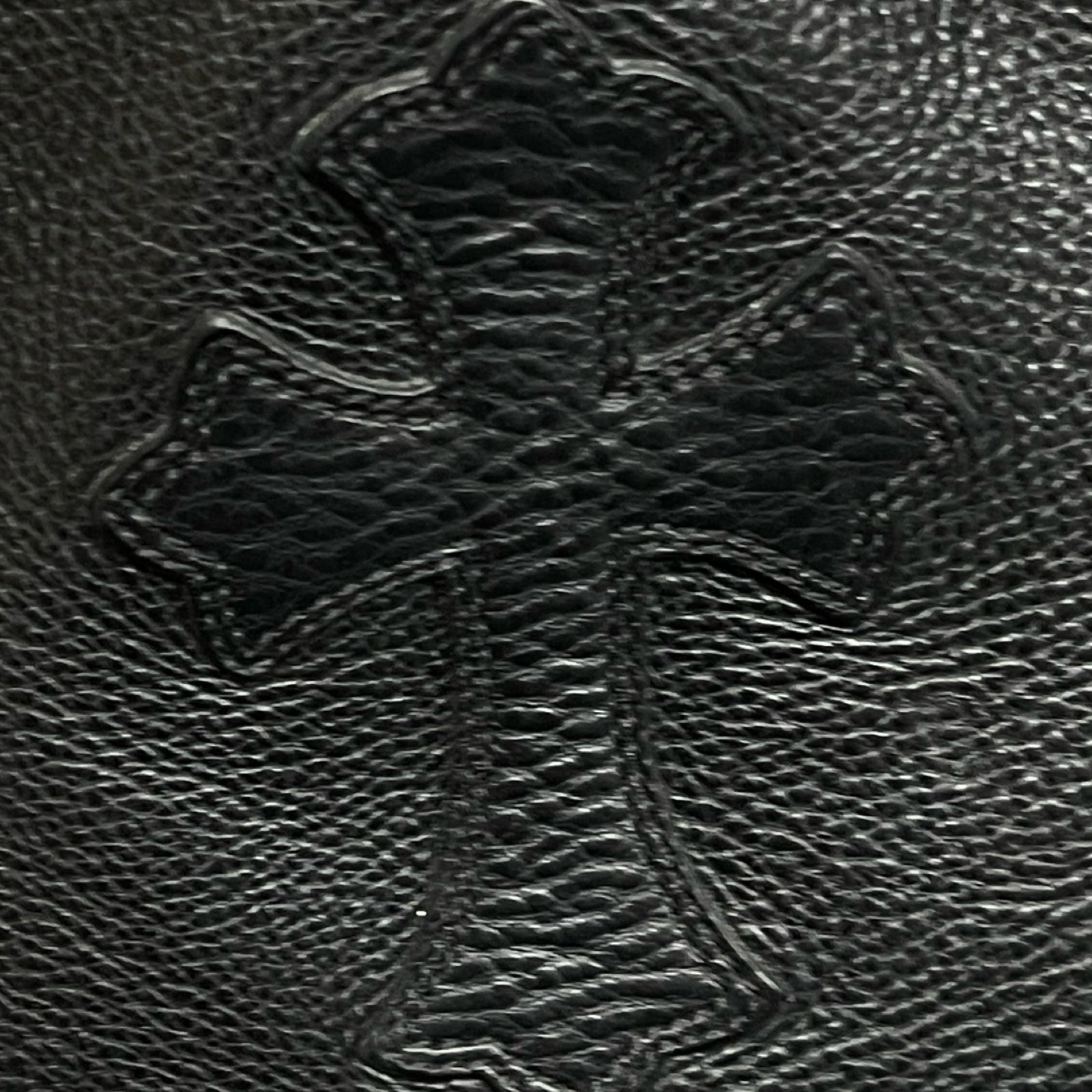 CHROME HEARTS 1 Cross Patch FS Leather Tote Bag